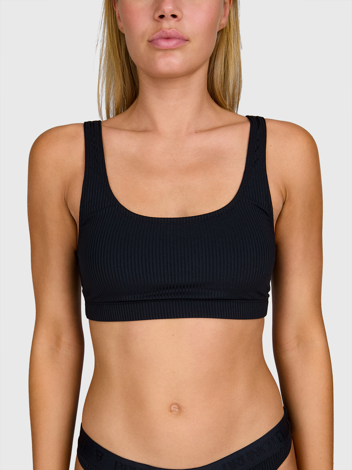 Nell-Print Damen Bikini Bottom | Schwarz