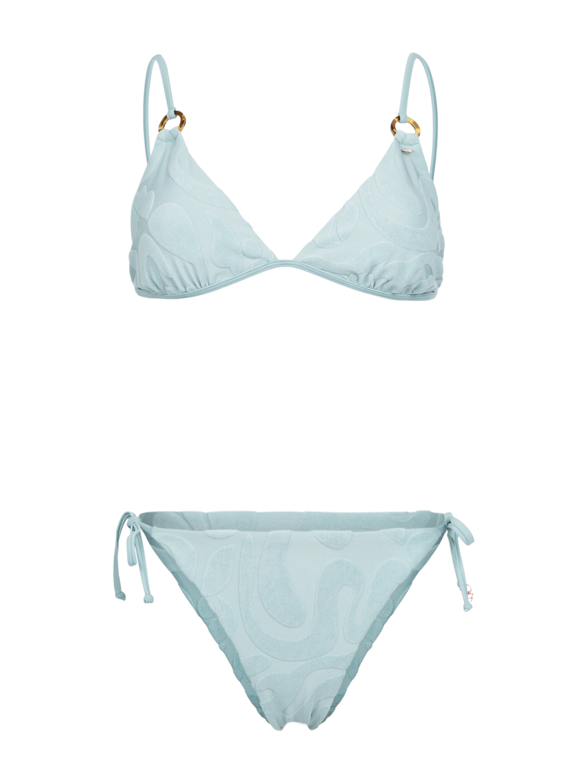 Sunanda-Jacquard Damen Bikini | Aqua Grey