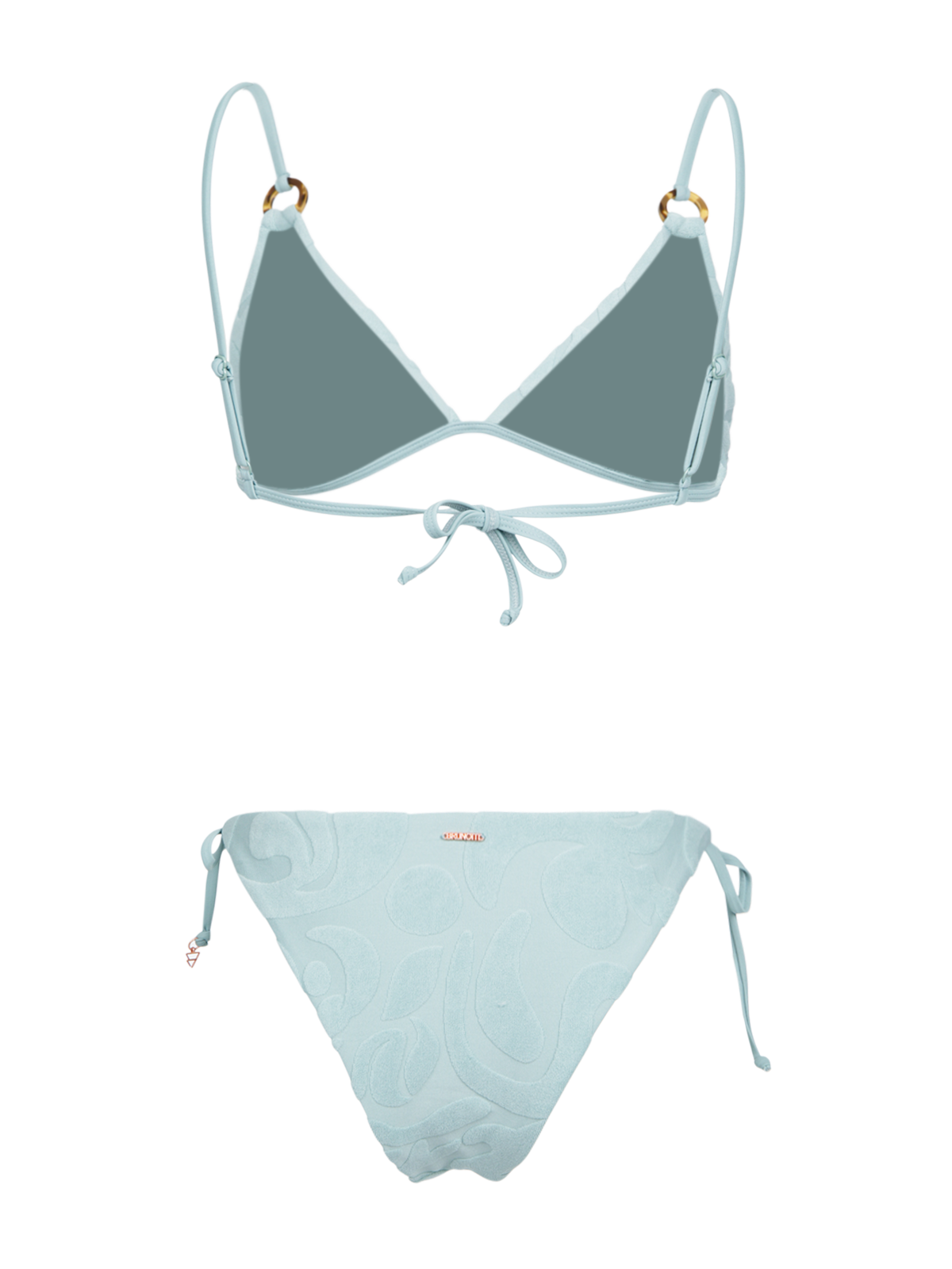 Sunanda-Jacquard Damen Bikini | Aqua Grey