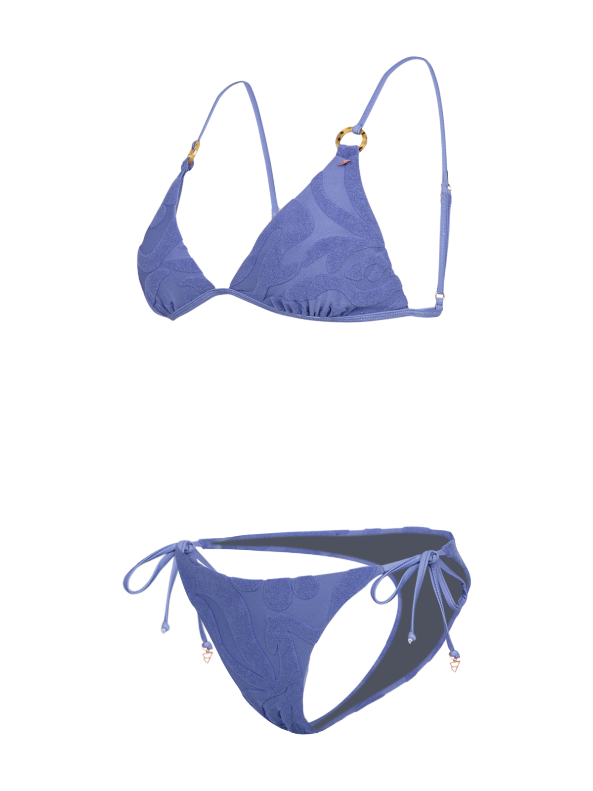 Sunanda-Jacquard Dames Bikini | Marlin Blue