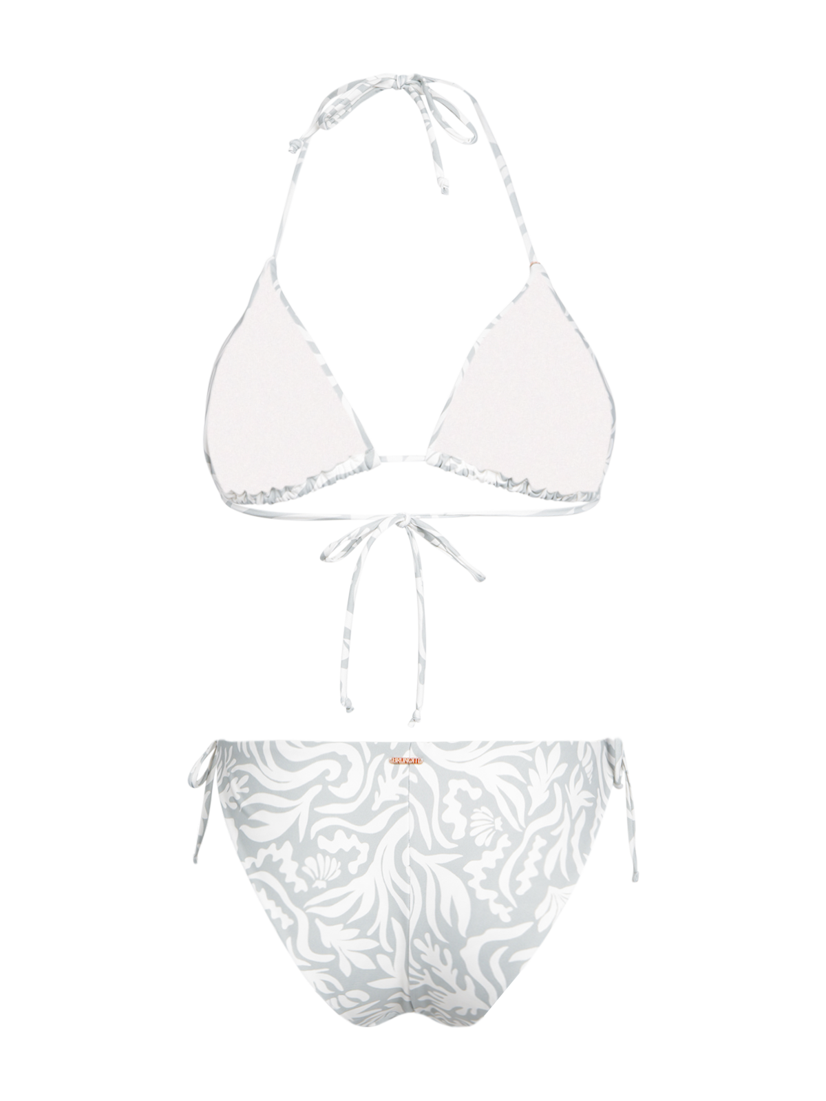 Vivienne-Print Dames Bikini | Aqua Grey
