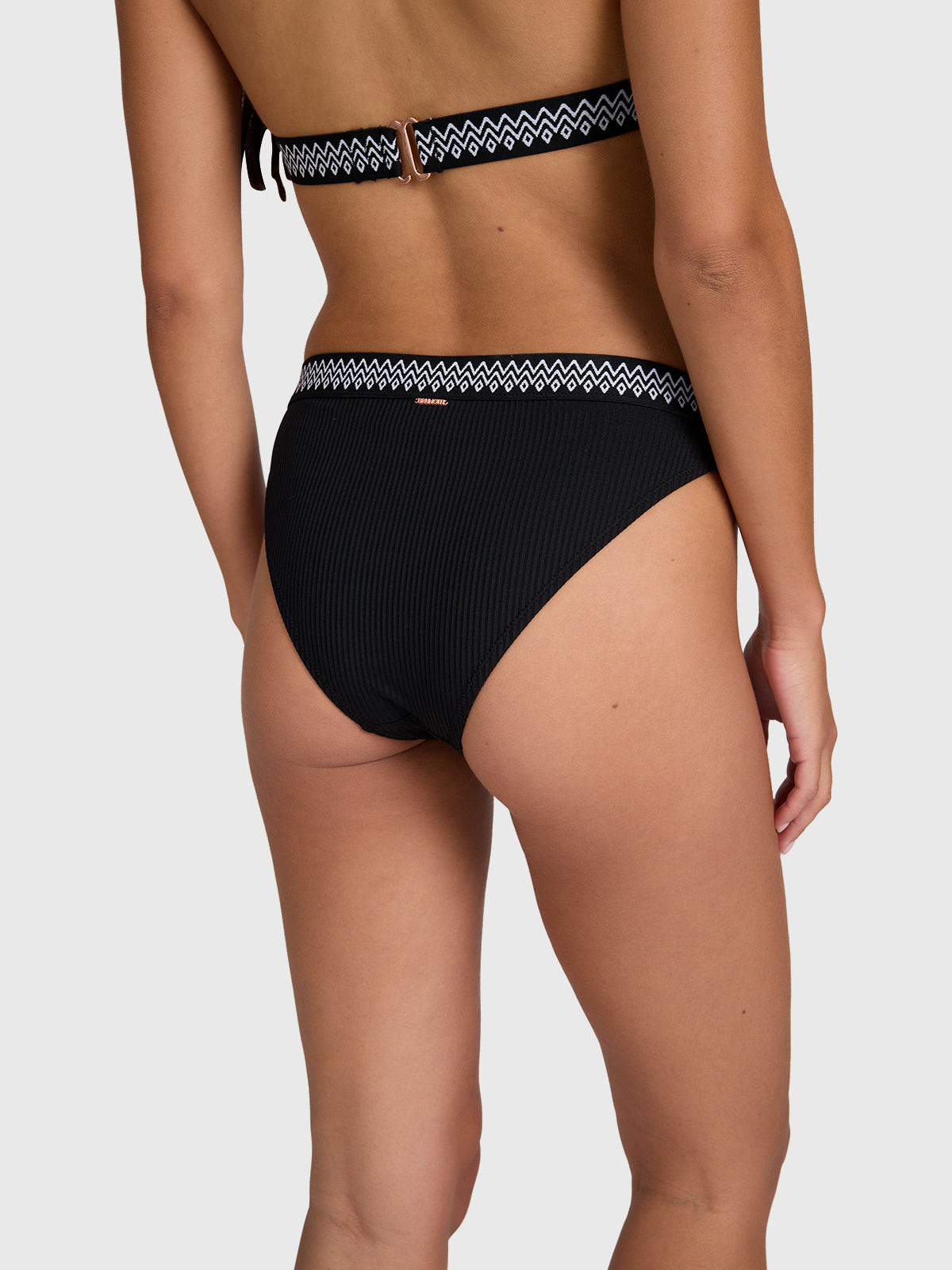 Relay-Rib Women Bikini Bottom | Black