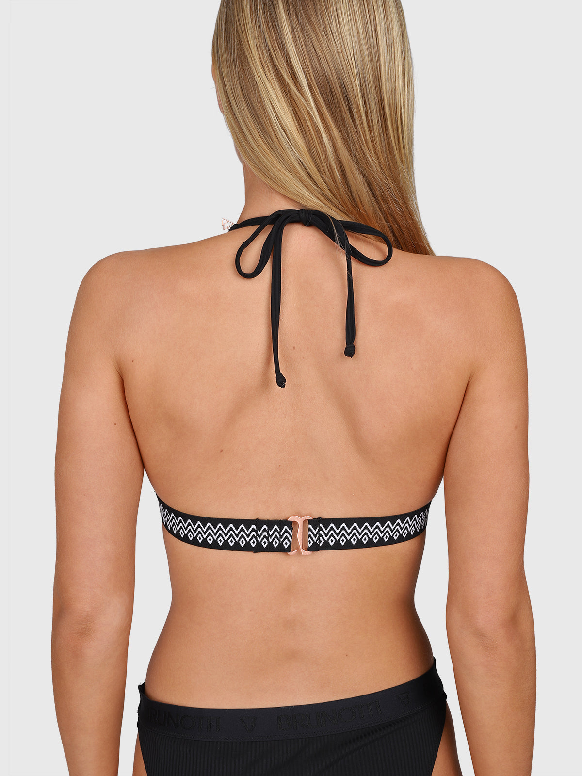 Relay-Rib Women Bikini Top | Black