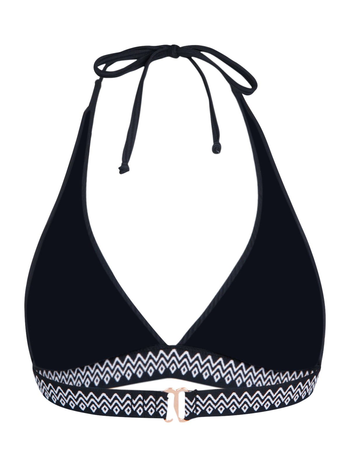 Relay-Rib Women Bikini Top | Black