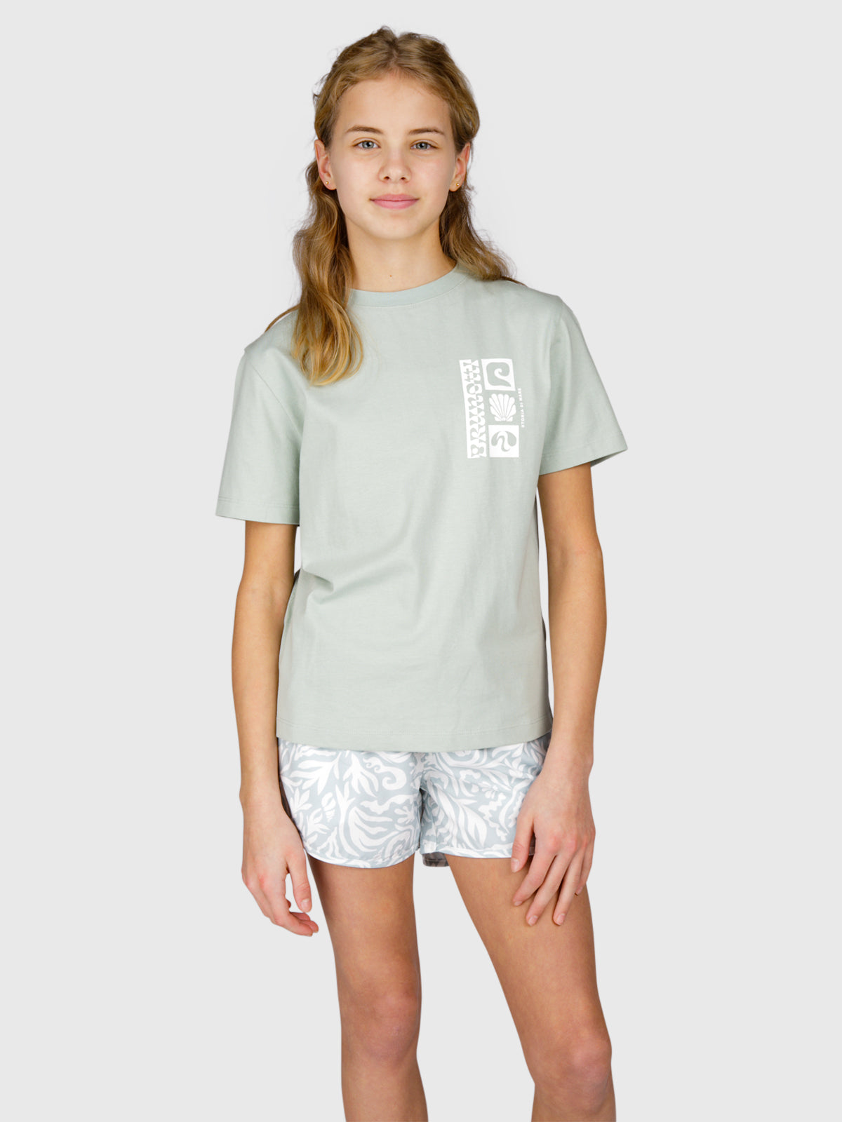Zennandy Girls T-shirt | Aqua Grey
