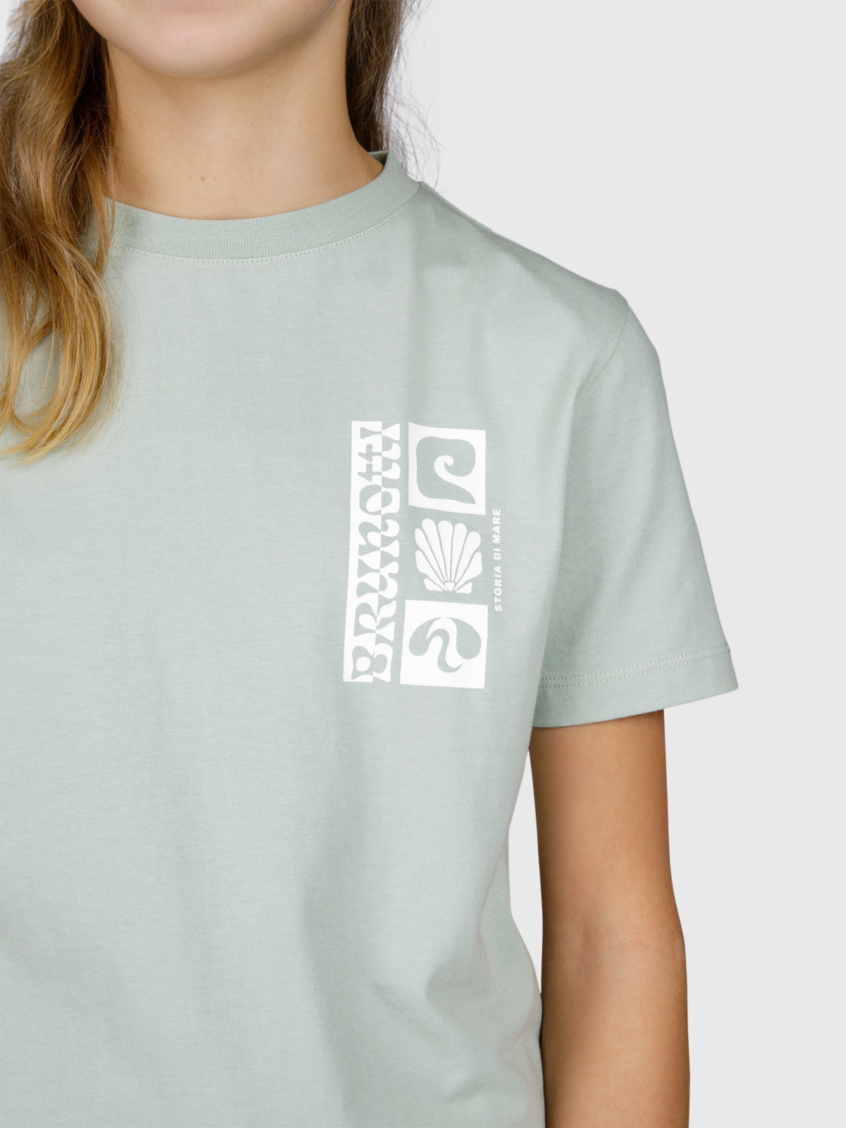 Zennandy Girls T-shirt | Aqua Grey