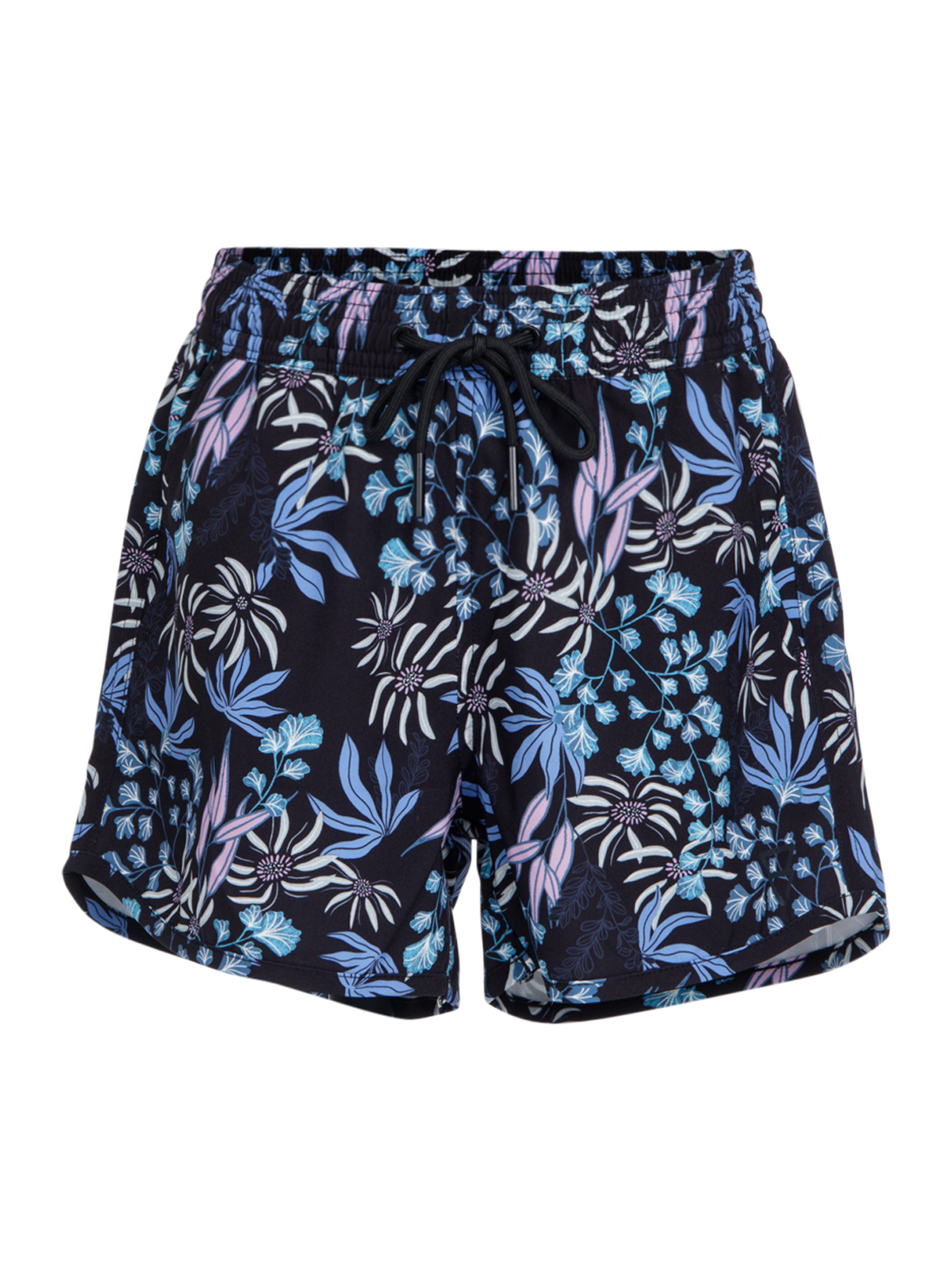 Tulya-Print Girls Swim Shorts | Black
