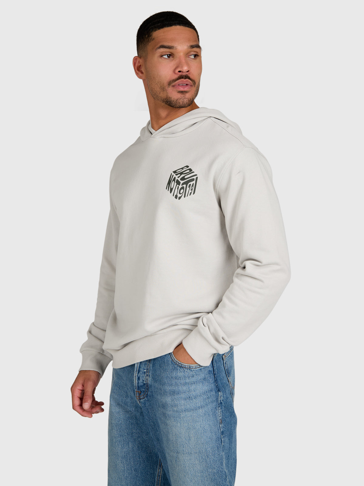 Mynne Men Hoodie | Soft Grey