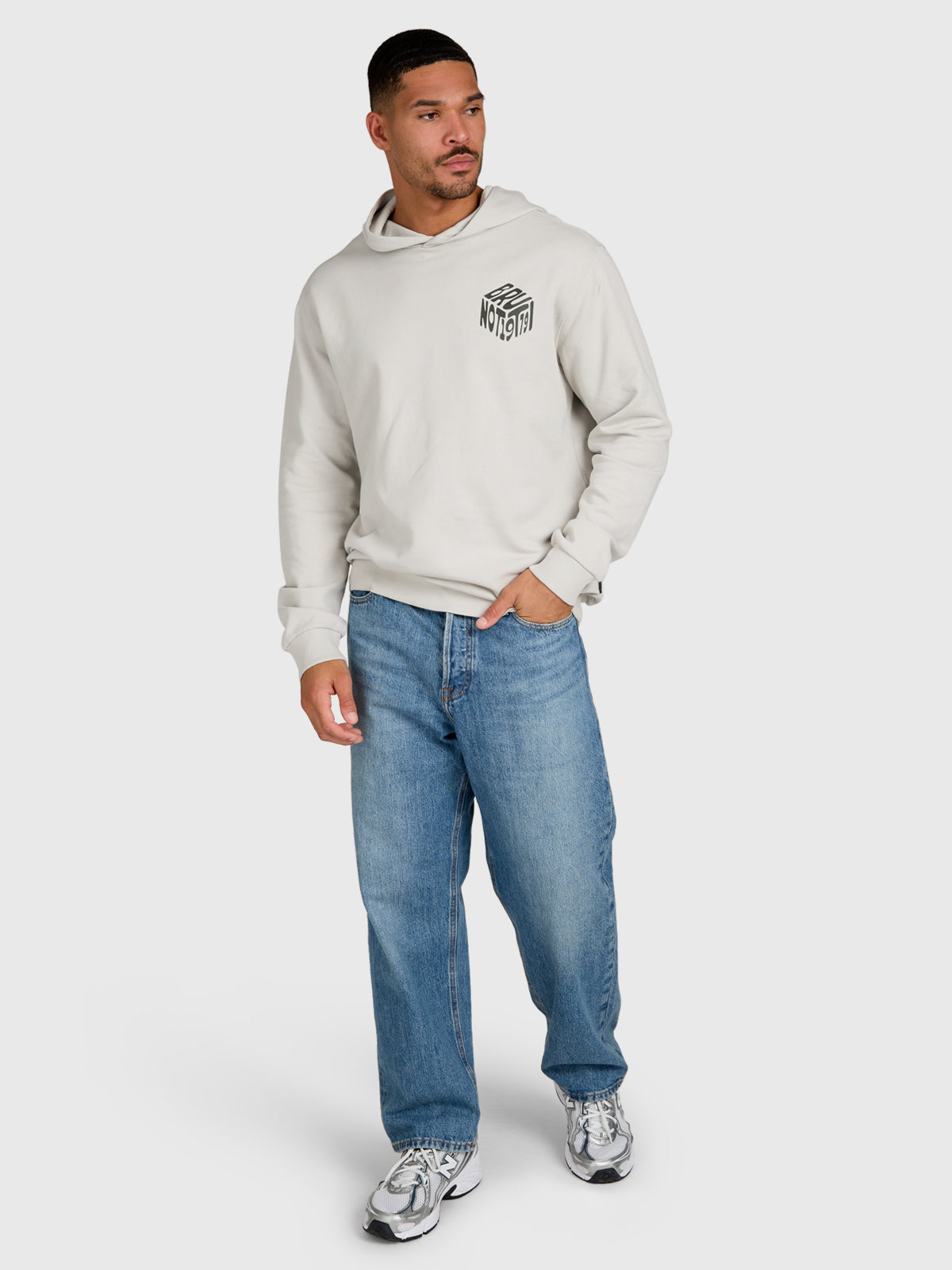 Mynne Men Hoodie | Soft Grey