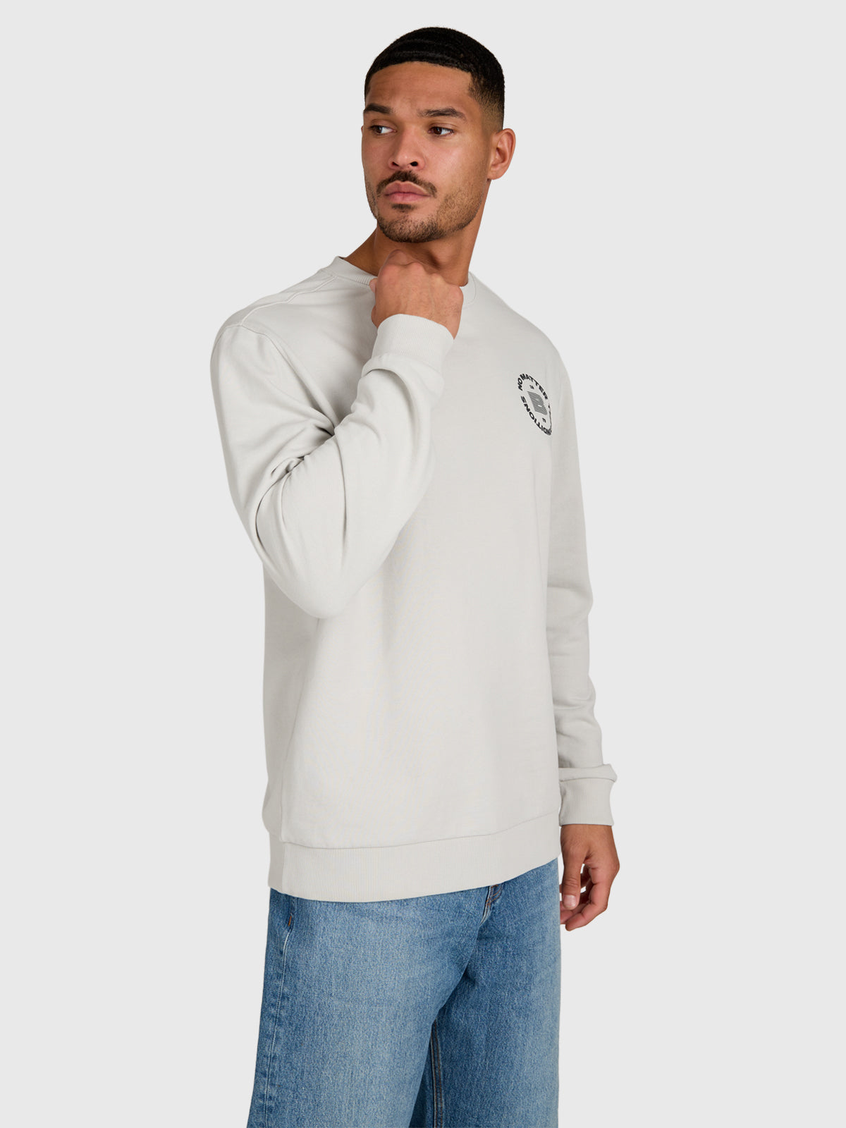 Naldis Men Crew | Soft Grey