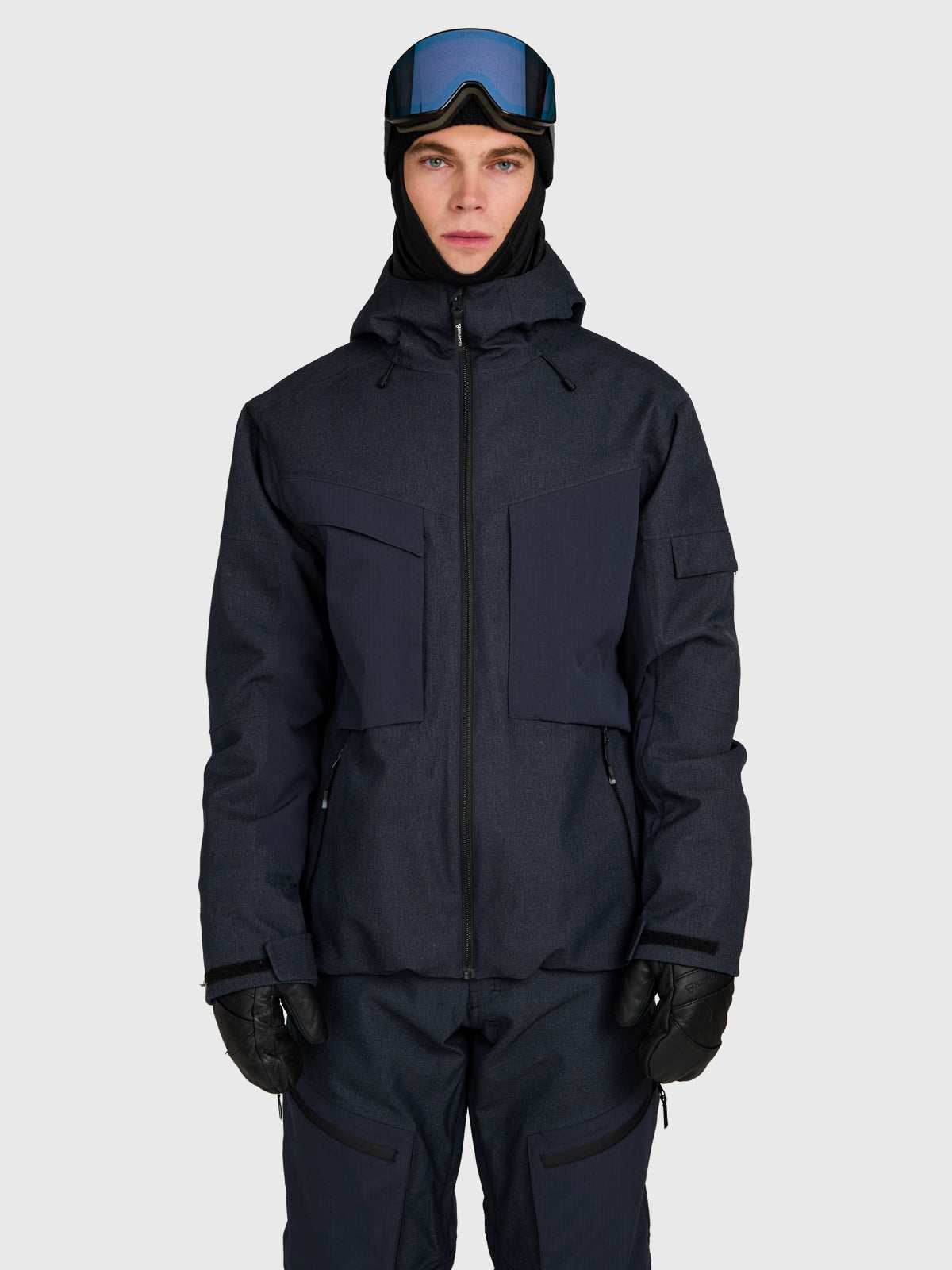 Bodish-Denim Men Snow Jacket | Denim