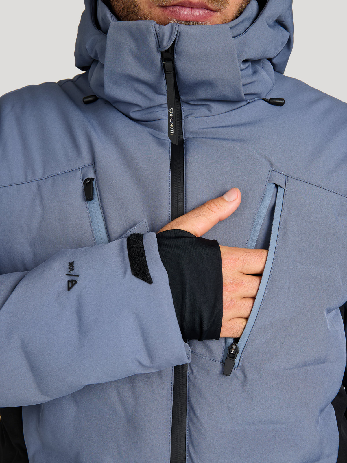 Sinclair Men Snow Jacket | Grey Sky