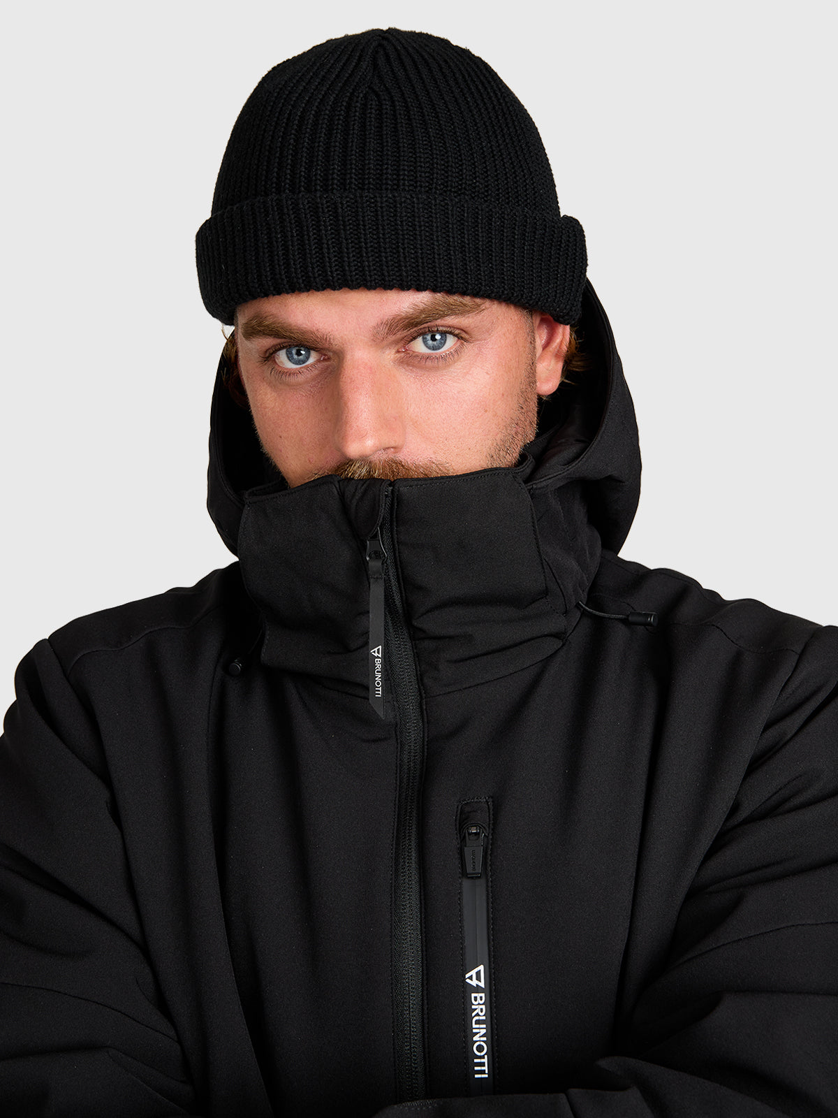 Marsalo Men Softshell Jacket Snow | Black