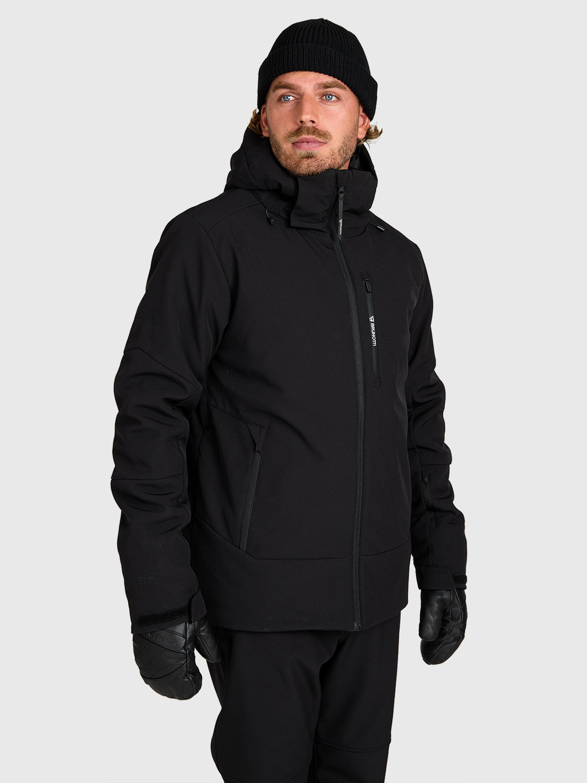 Marsalo Men Softshell Jacket Snow | Black
