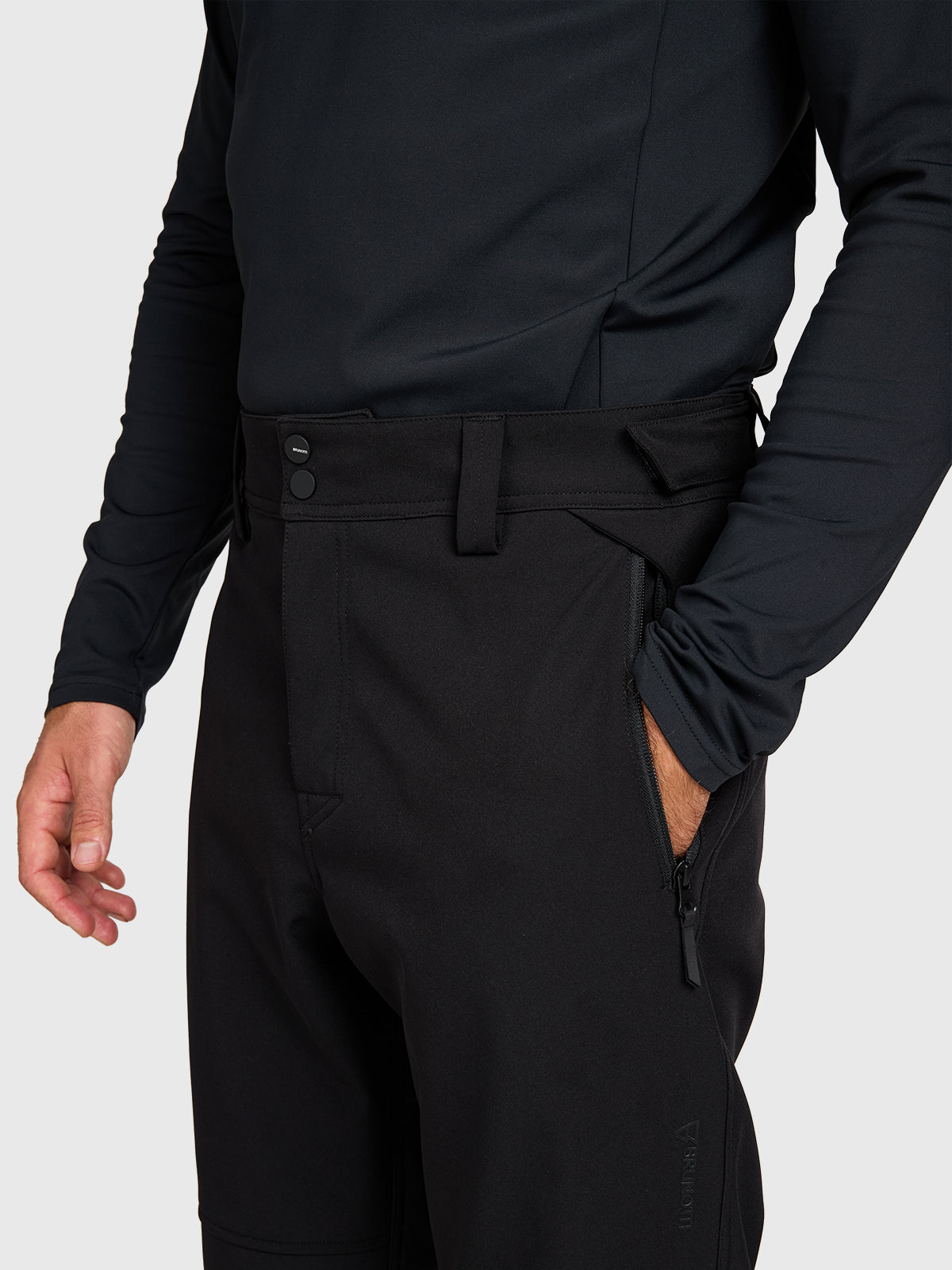 Huygens Men Softshell Pants | Black
