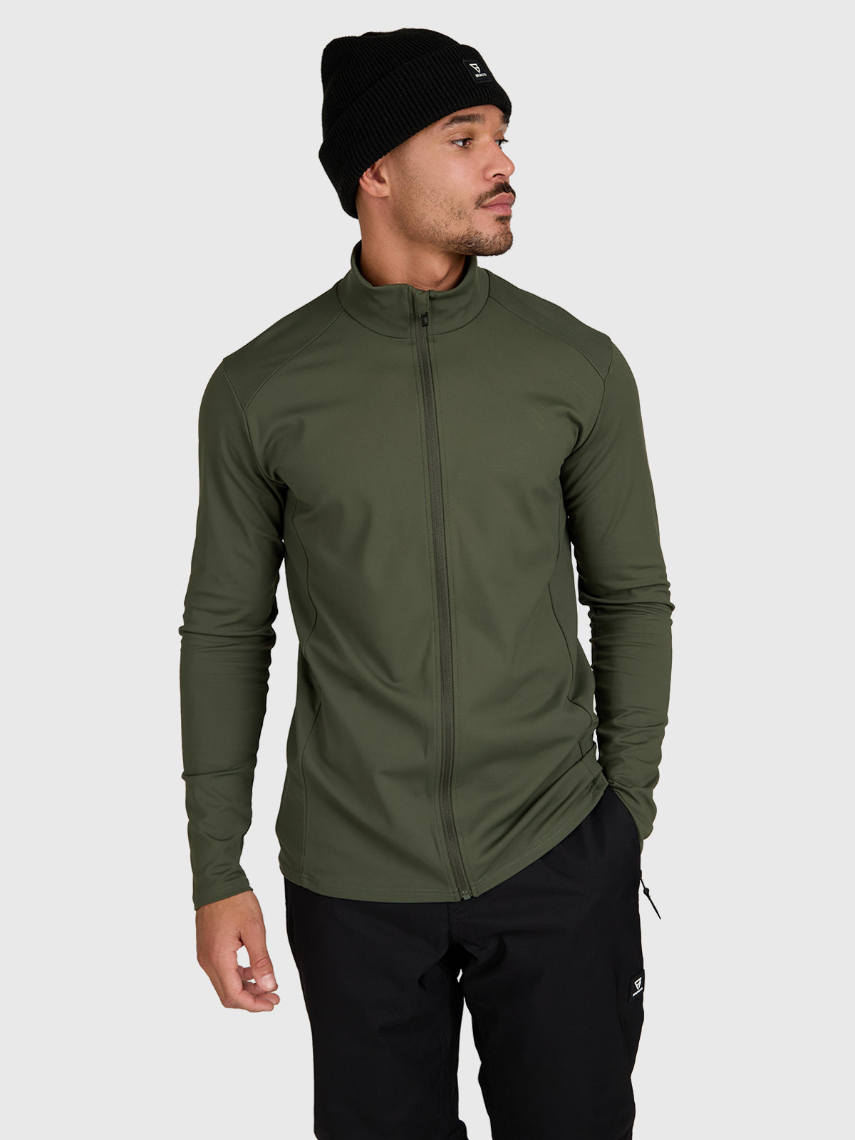 Mano-Zip Men Snow Fleece | Deep Green