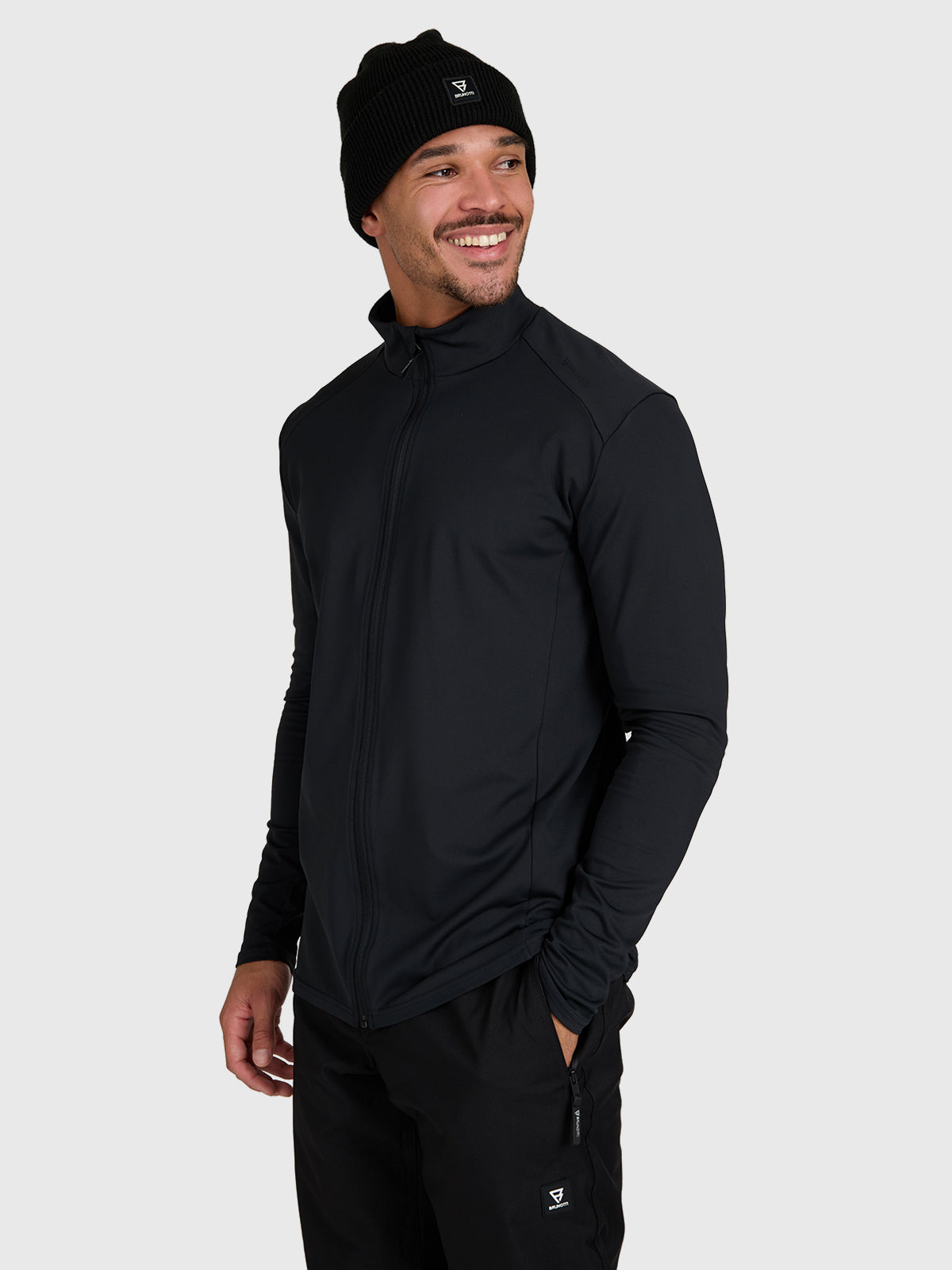 Mano-Zip Men Snow Fleece | Black