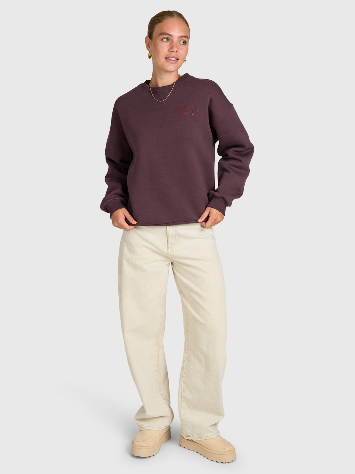 Almy Women Sweater | Raisin