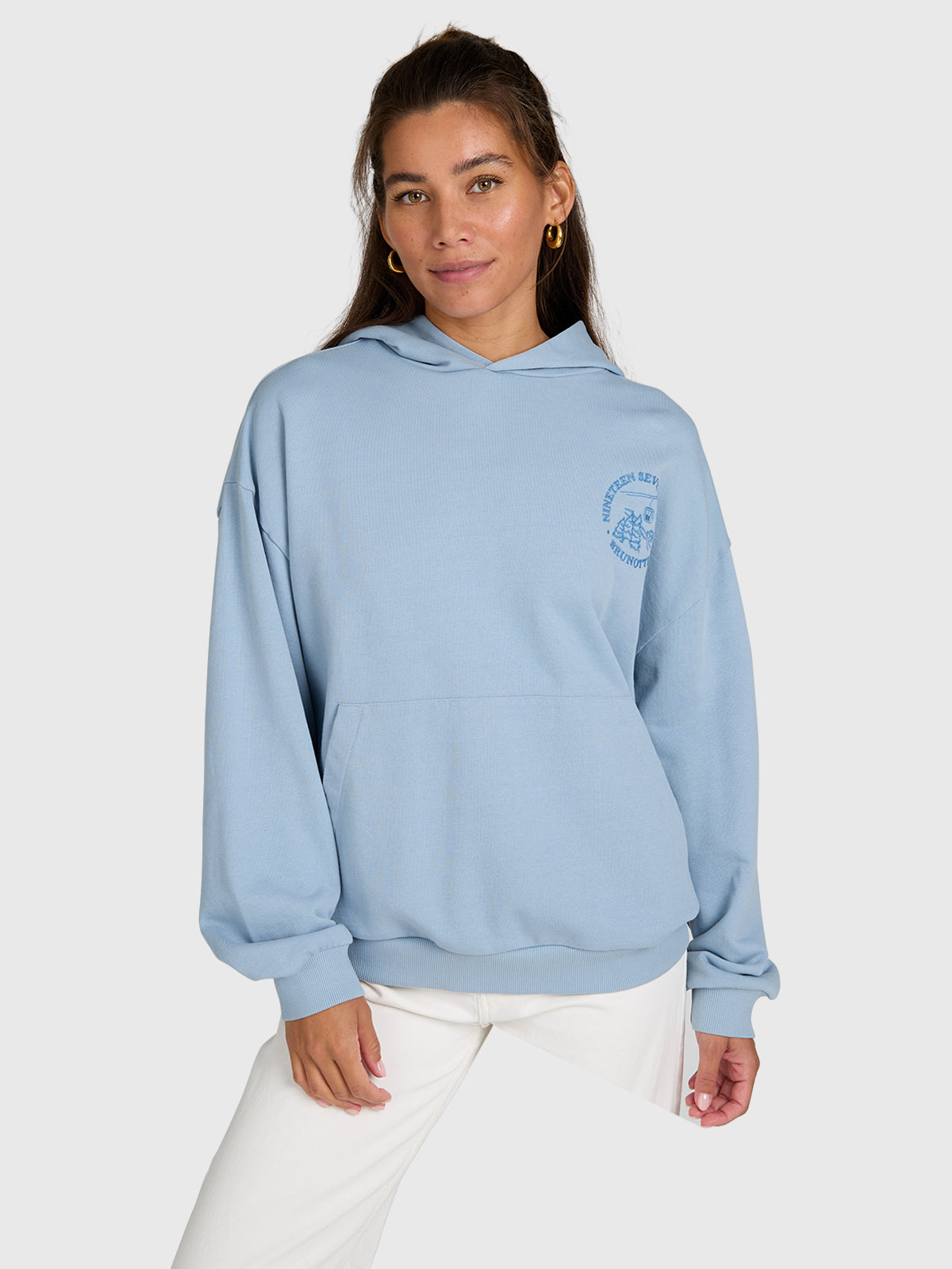 Sita Women Hoodie | Pale Blue