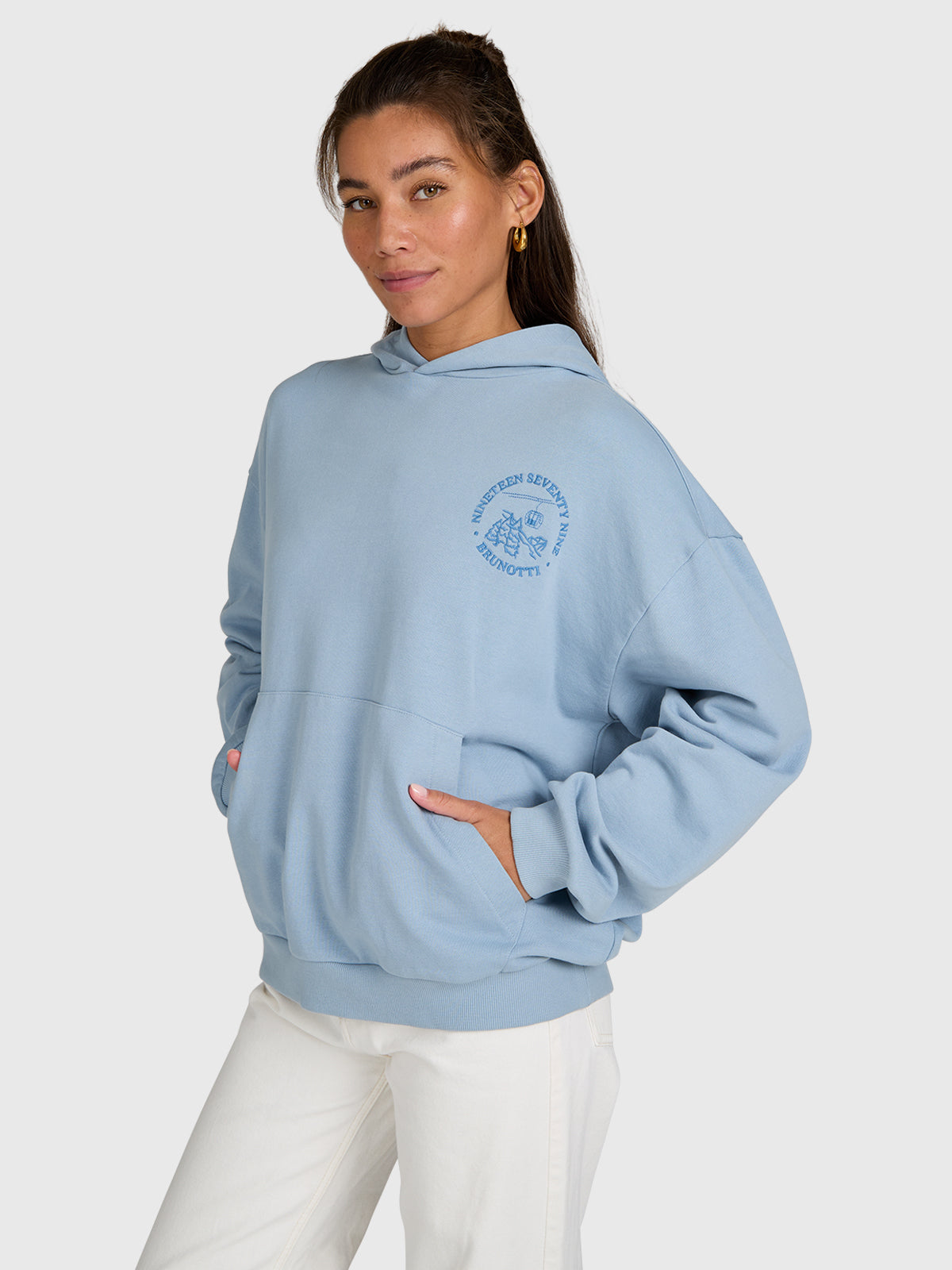 Sita Women Hoodie | Pale Blue