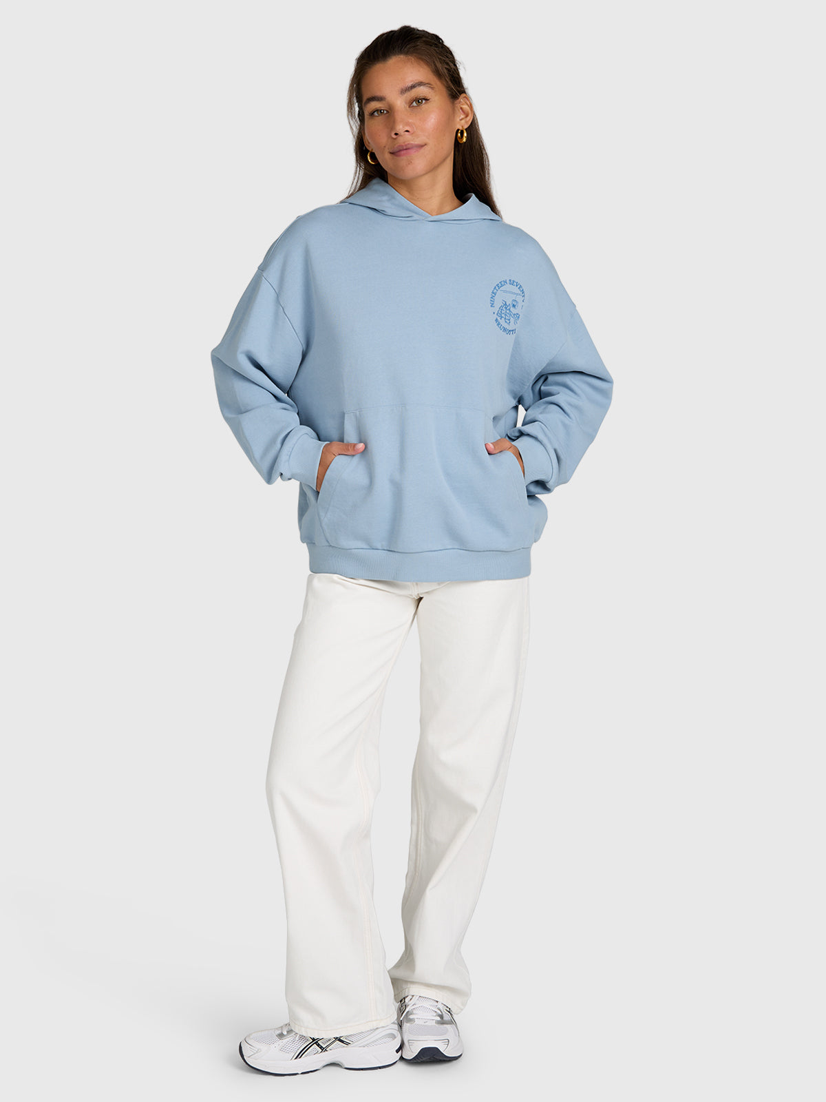 Sita Women Hoodie | Pale Blue