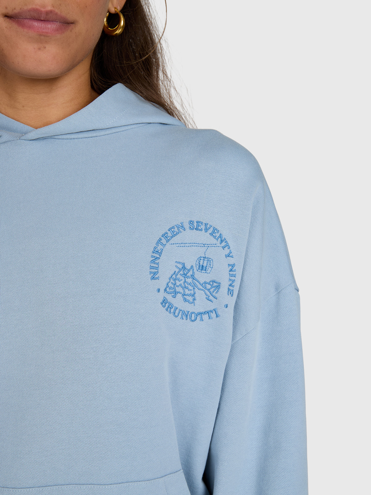 Sita Women Hoodie | Pale Blue