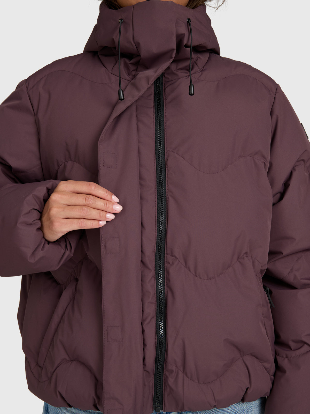 Wave Women Jacket | Raisin