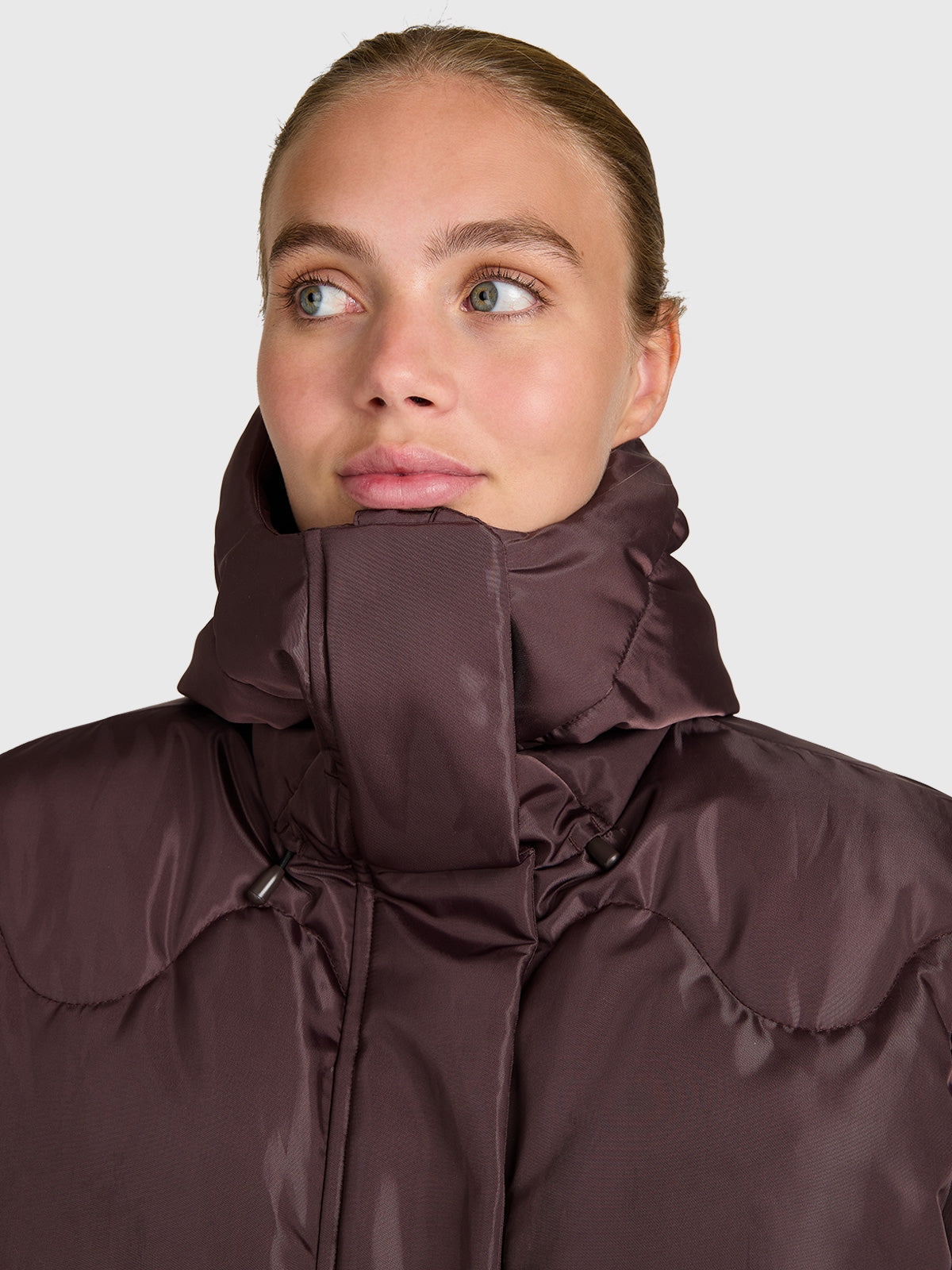 Ides-Shine Women Snow Jacket | Raisin