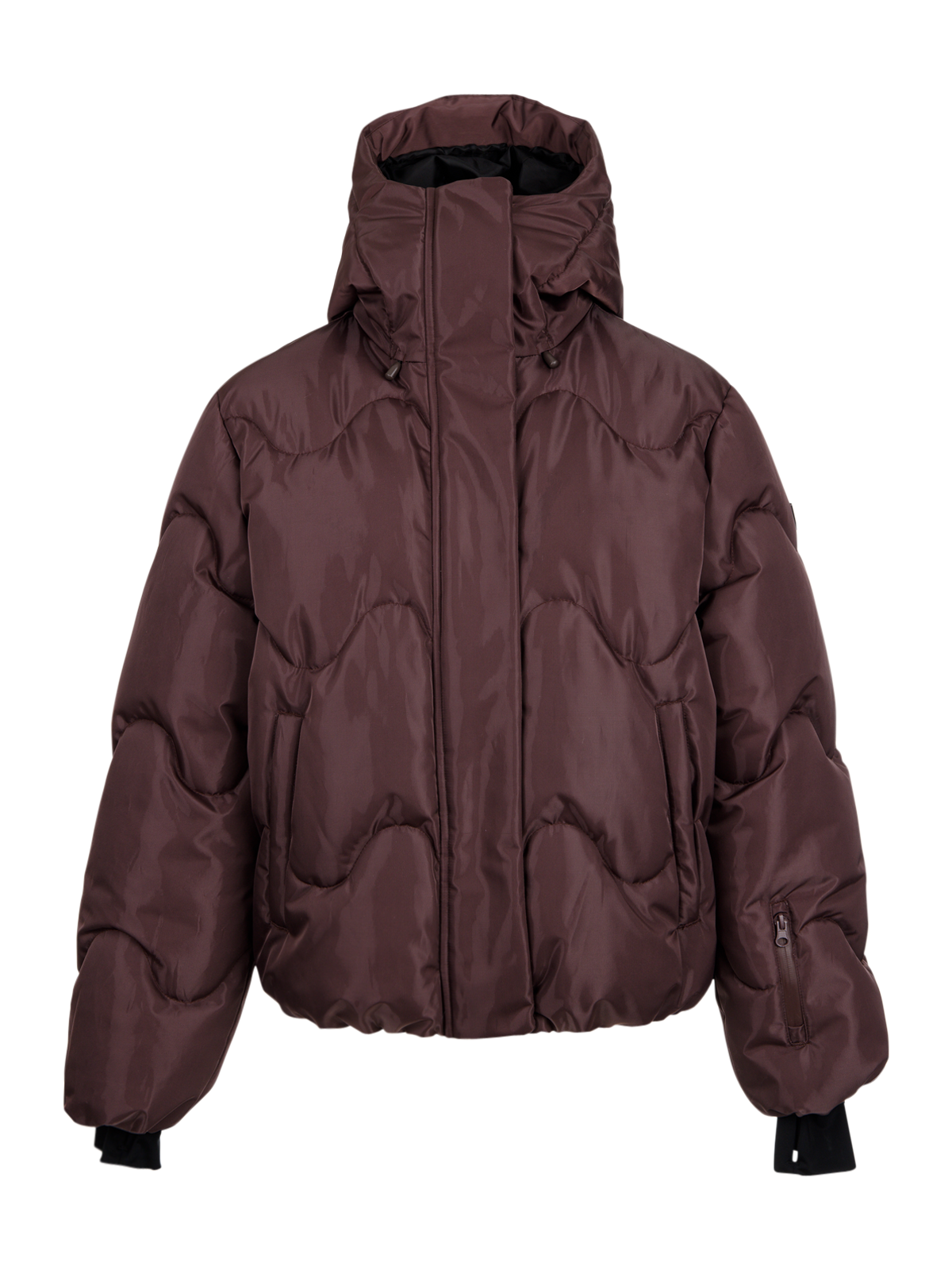 Ides-Shine Women Snow Jacket | Raisin