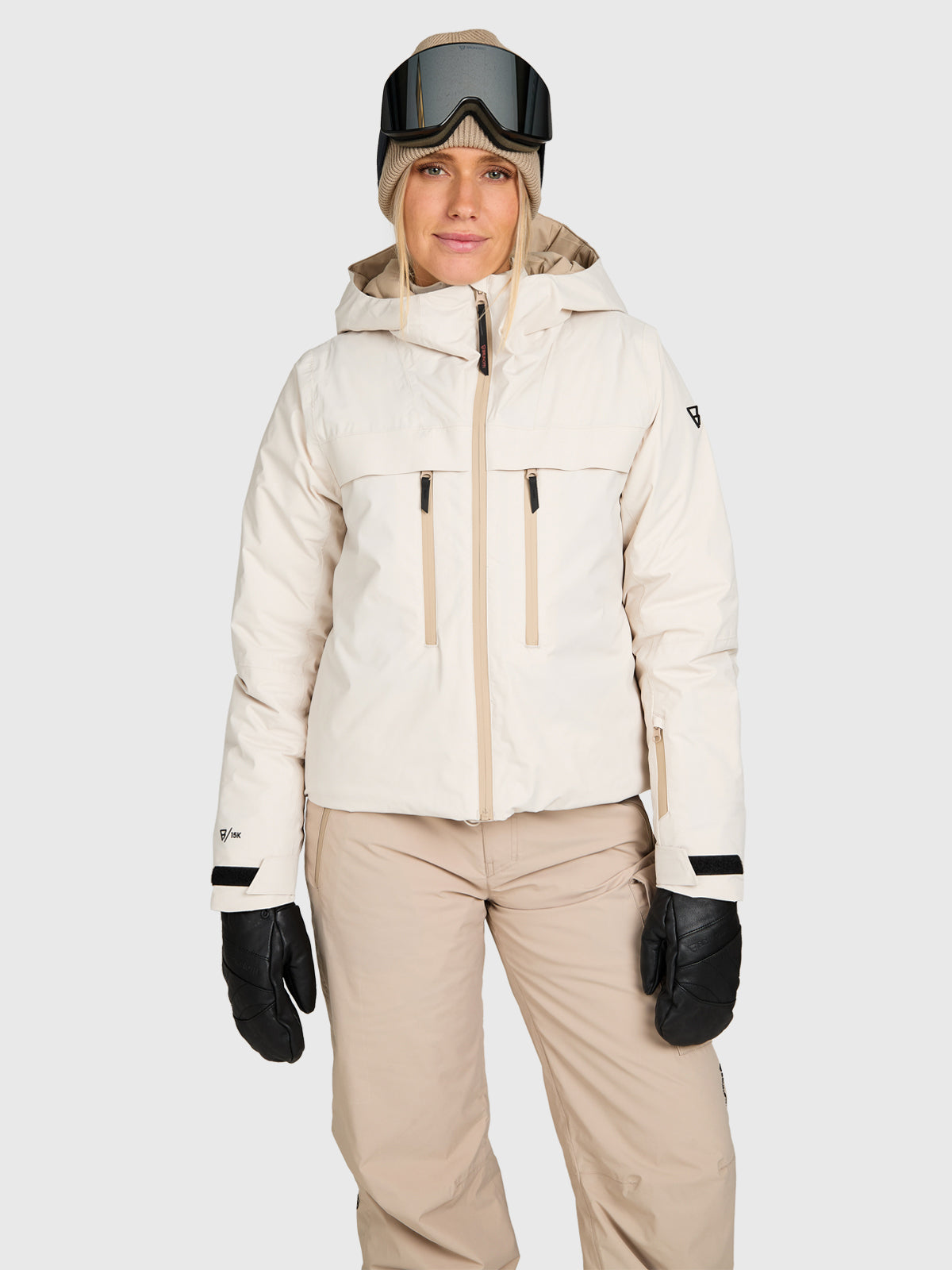 Jarmena Women Snow Jacket | Moonbeam
