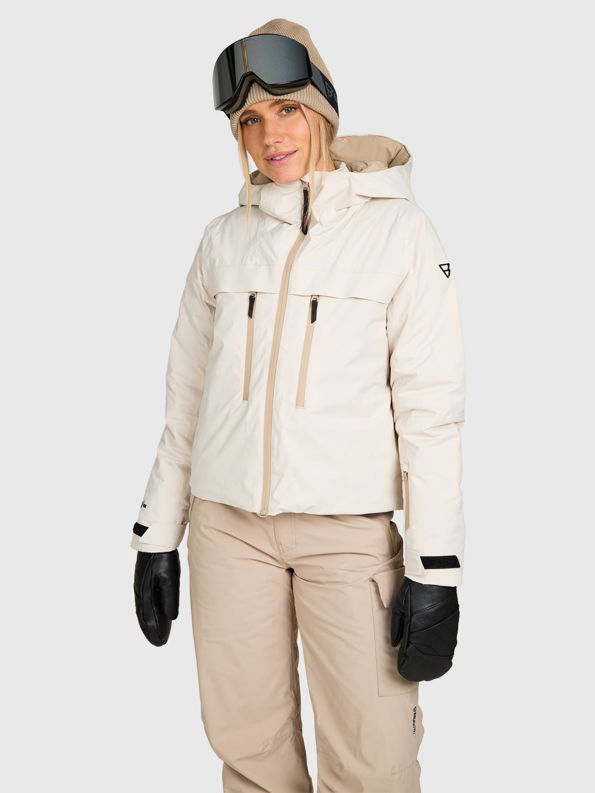 Jarmena Women Snow Jacket | Moonbeam