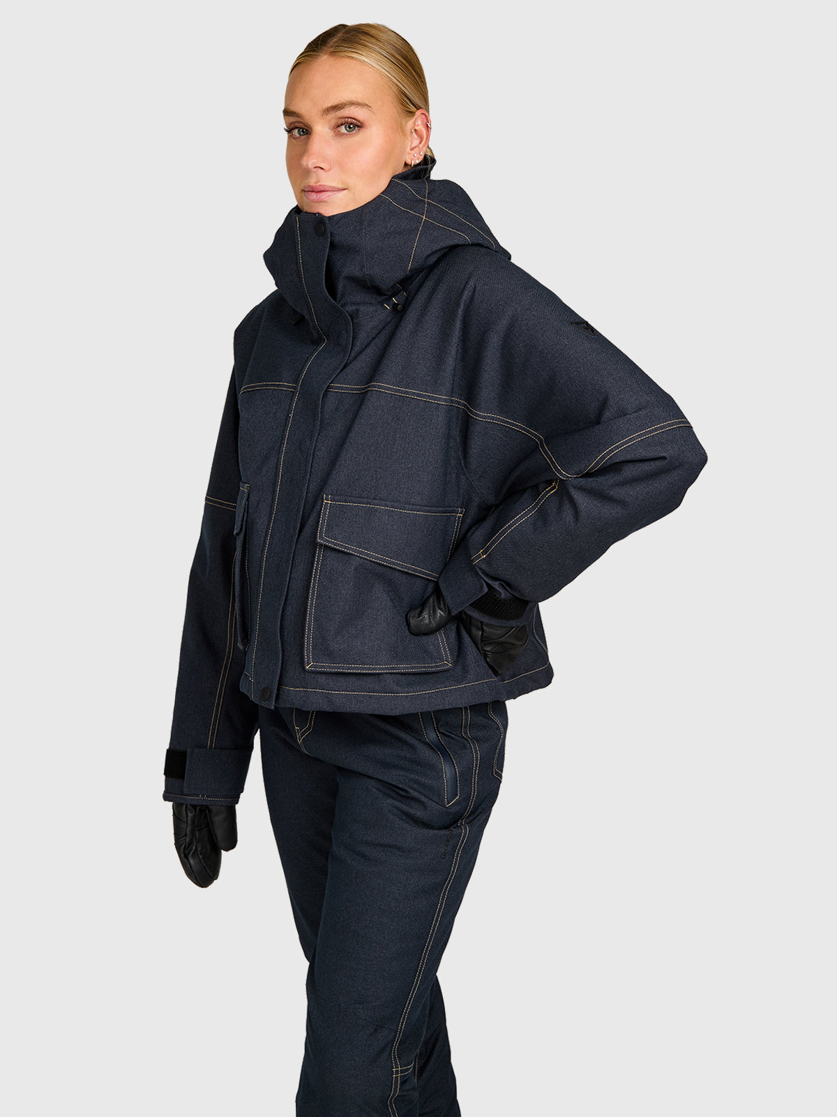 Lima-Denim Women Snow Jacket | Denim