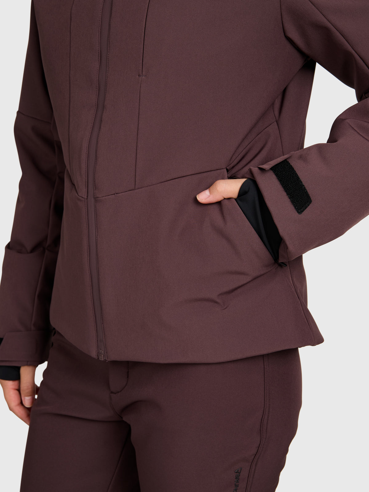 Jana Women Softshell Jacket Snow | Raisin