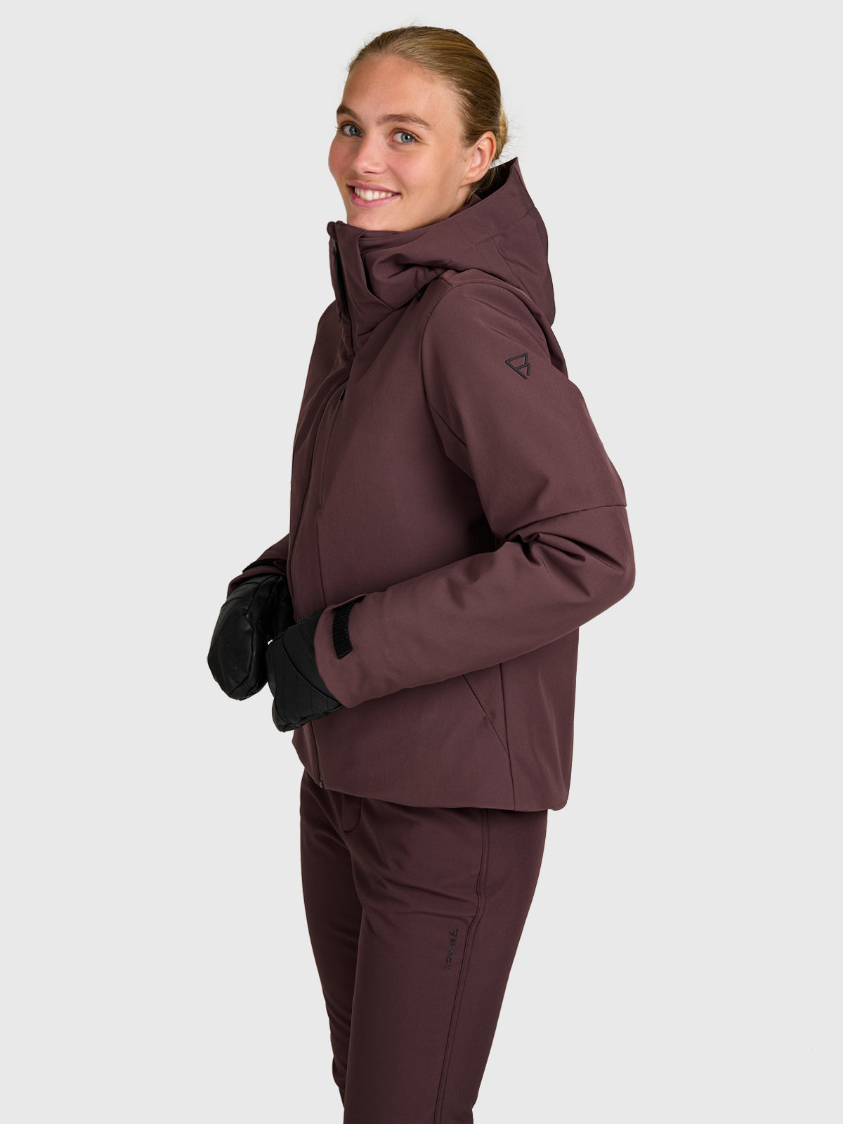 Jana Women Softshell Jacket Snow | Raisin
