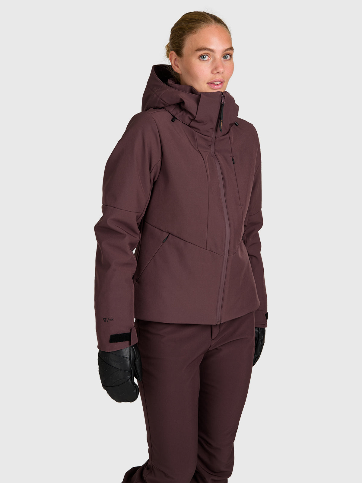 Jana Women Softshell Jacket Snow | Raisin