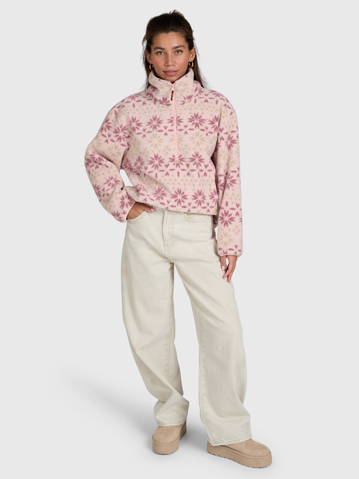Rezan Women Urban Fleece | Sepia Rose