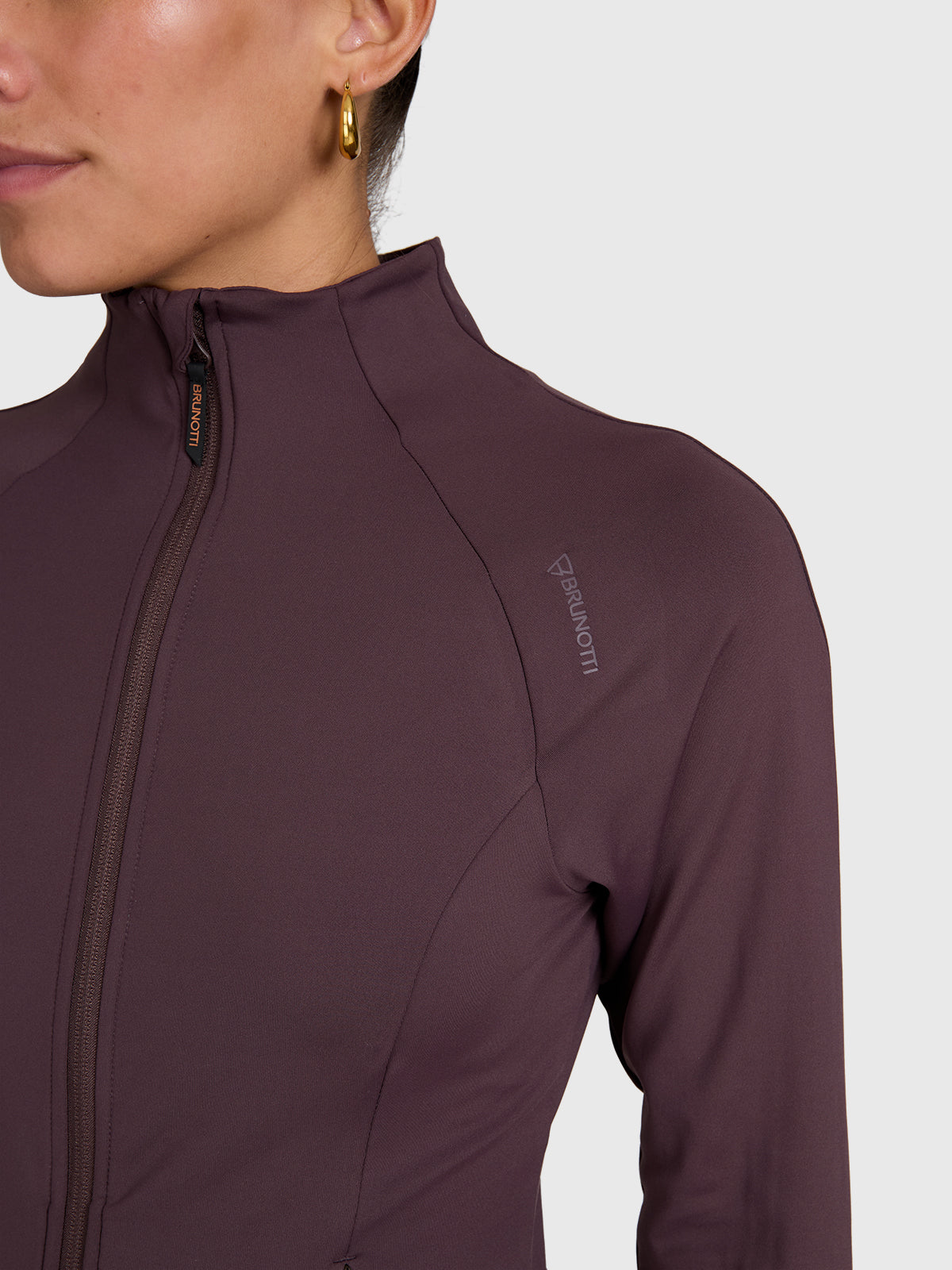 Sanna-Zip Women Snow Fleece | Raisin