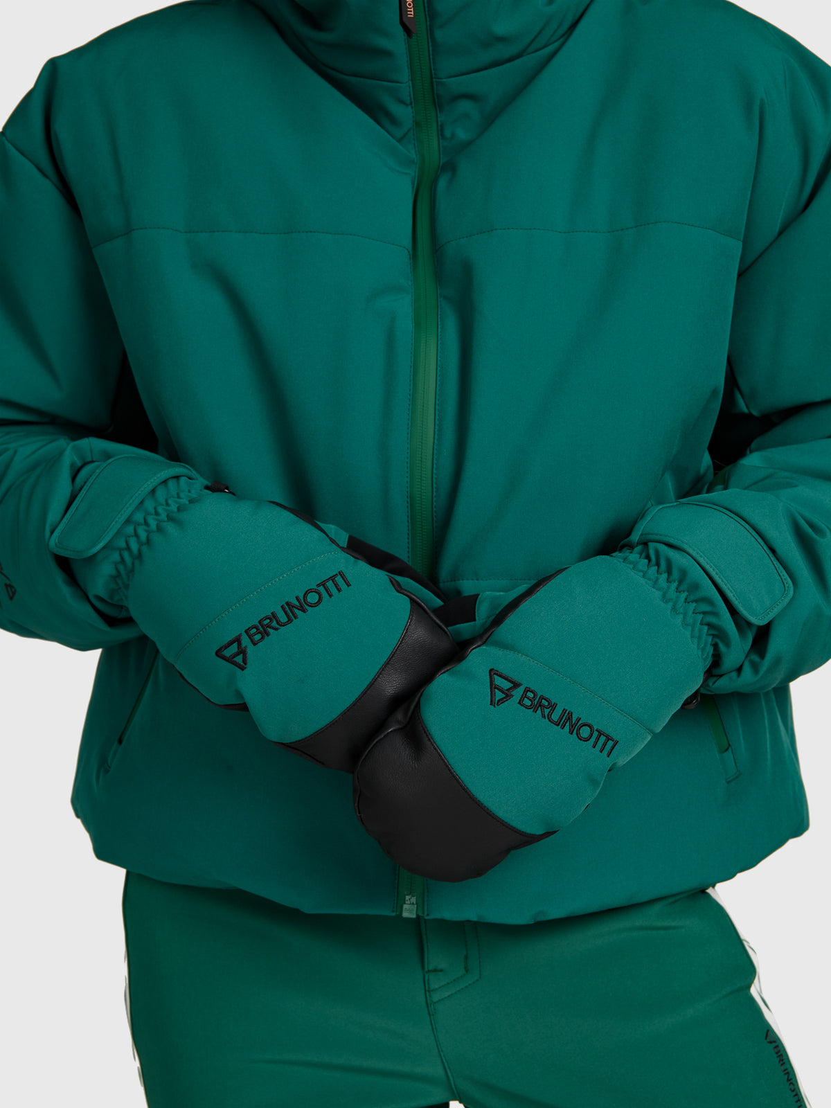 Mittylee Women Snow Gloves | Hunter Green