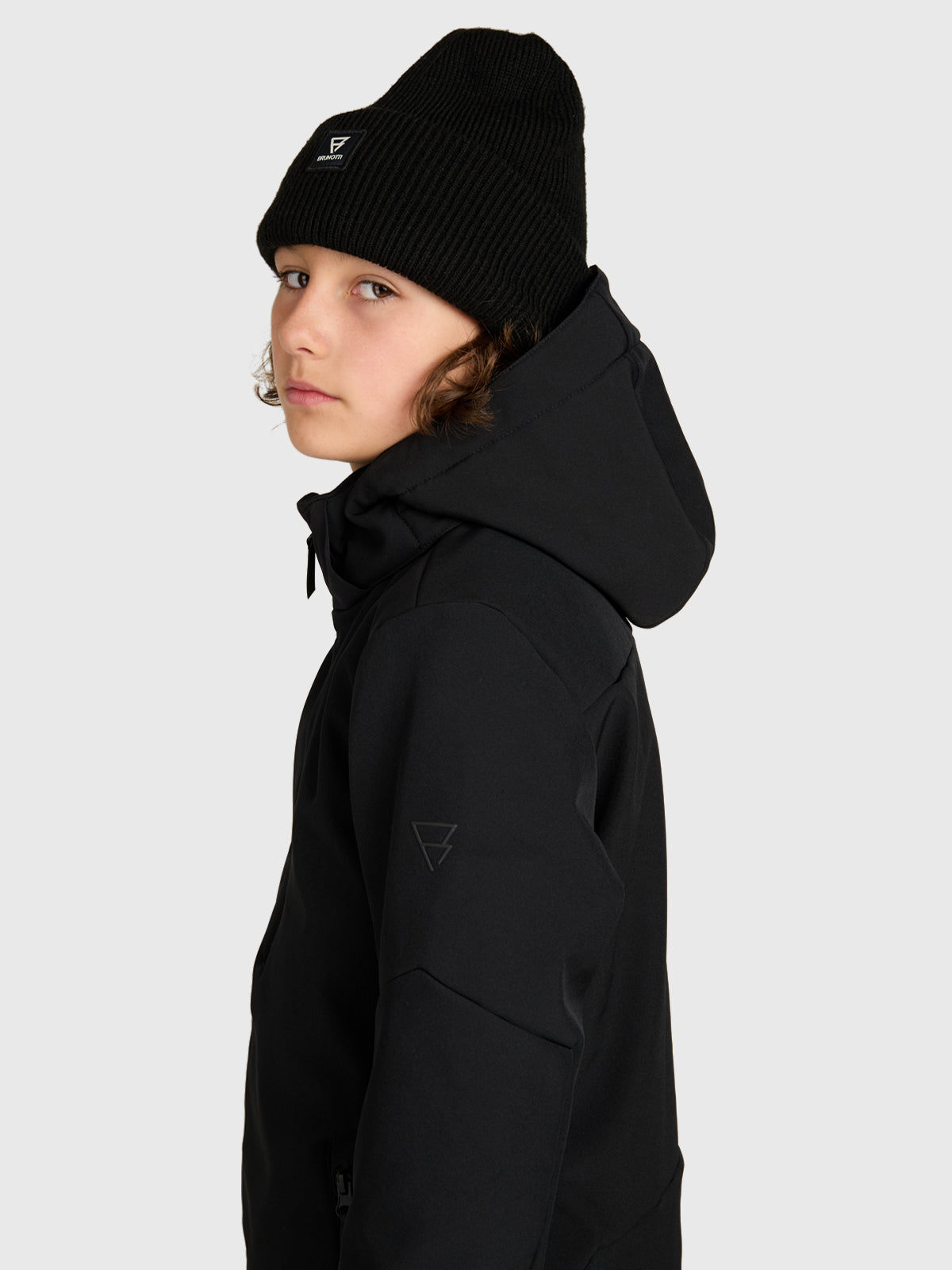 Marsalos Boys Softshell Jacket Snow | Black