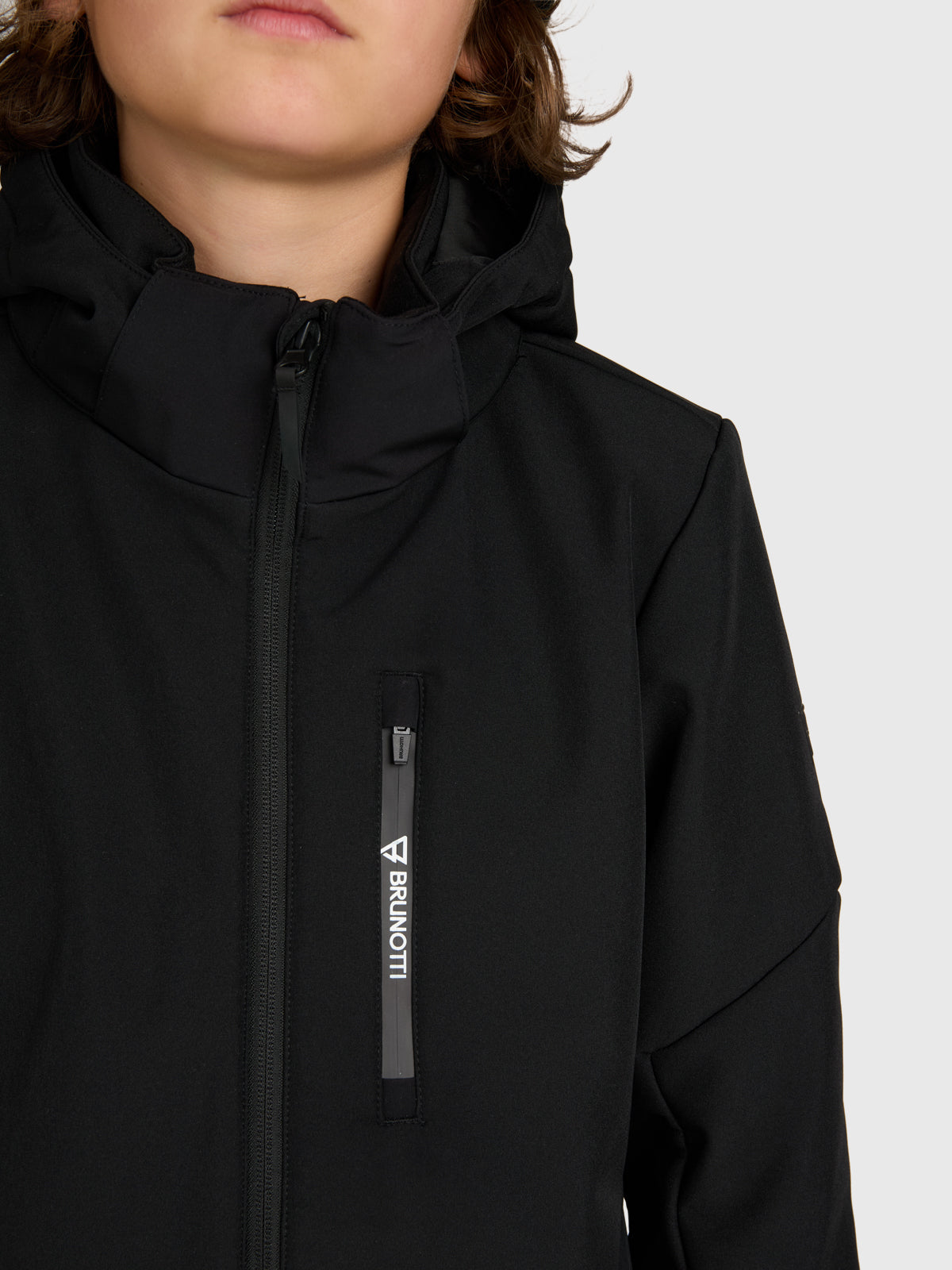 Marsalos Boys Softshell Jacket Snow | Black