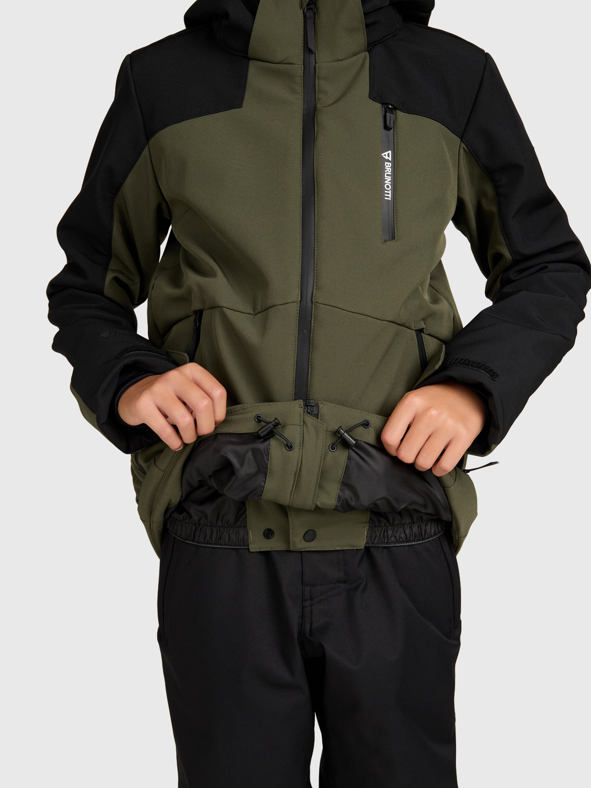 Takkay Boys Softshell Jacket Snow | Deep Green