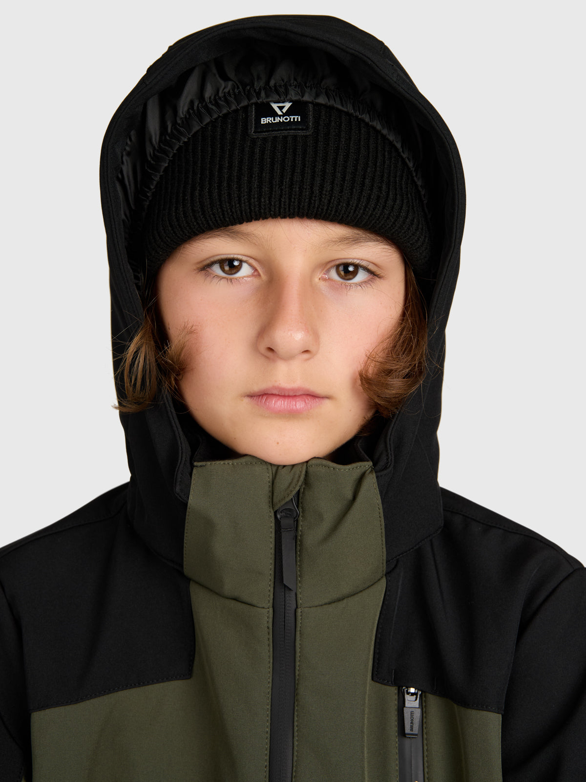 Takkay Boys Softshell Jacket Snow | Deep Green