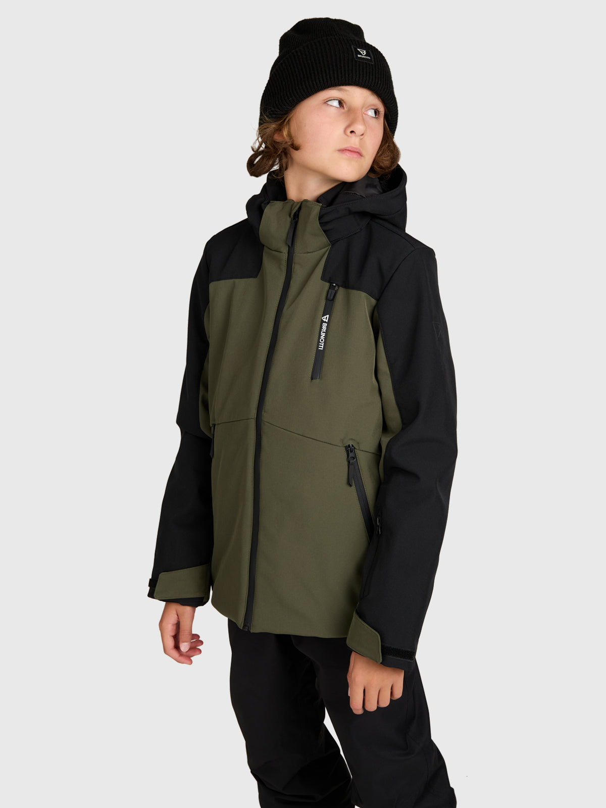 Takkay Boys Softshell Jacket Snow | Deep Green