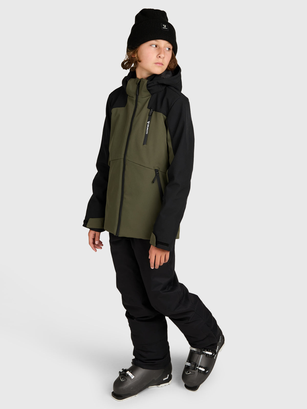 Takkay Boys Softshell Jacket Snow | Deep Green