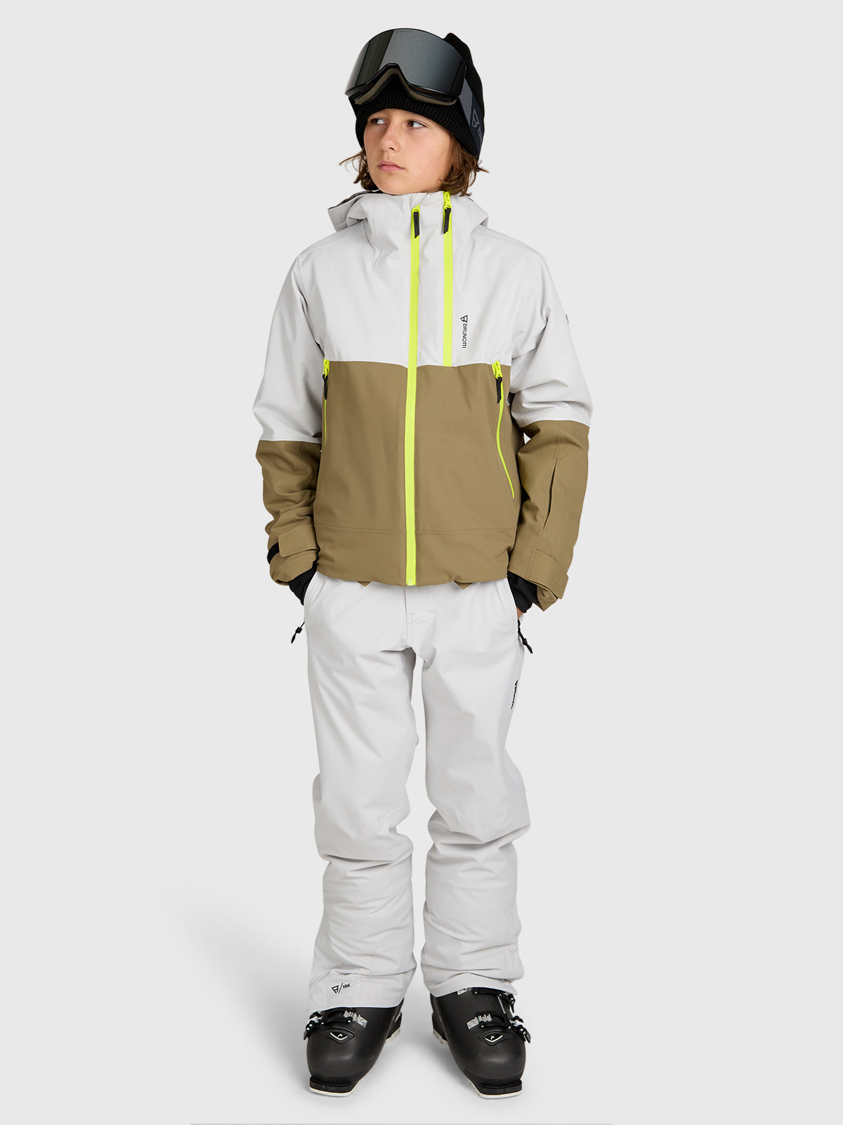 Footraily Boys Snow Pants | Soft Grey