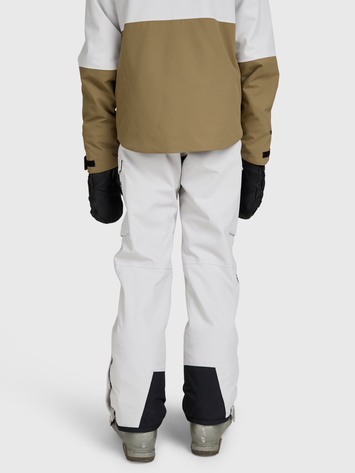 Footraily-Cargo Boys Snow Pants | Soft Grey