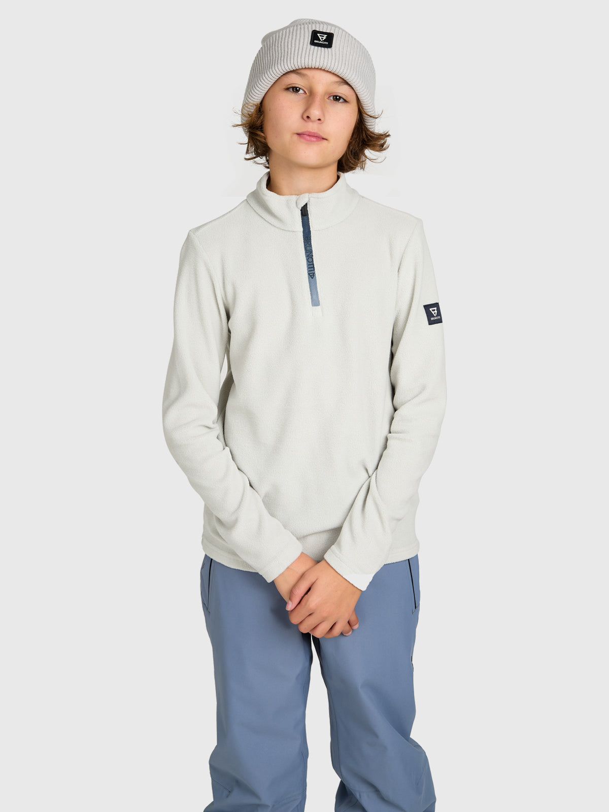 Tenny Boys Snow Fleece | Soft Grey