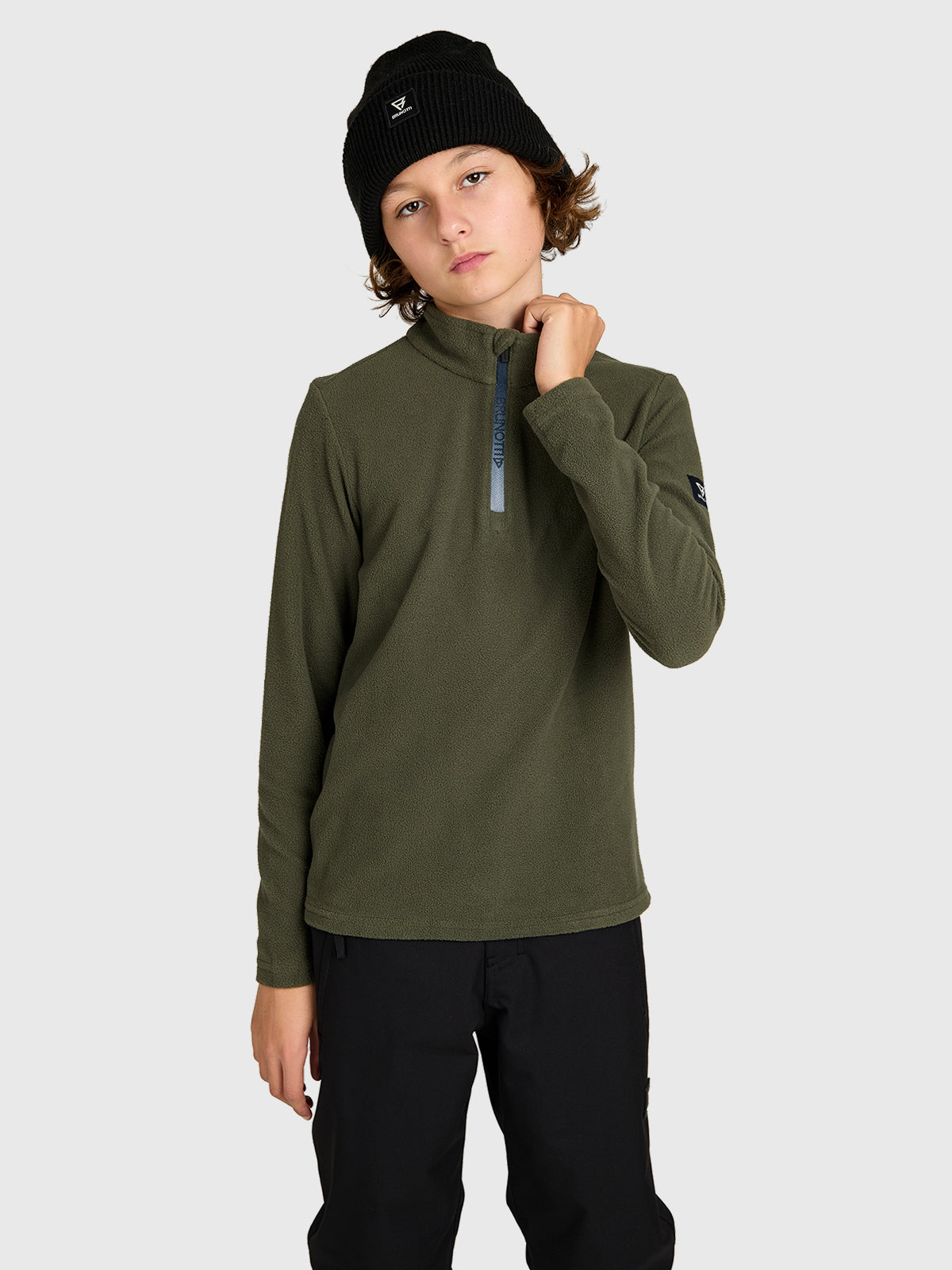 Tenny Boys Snow Fleece | Deep Green