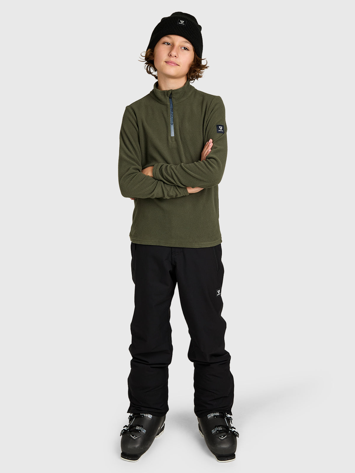 Tenny Boys Snow Fleece | Deep Green