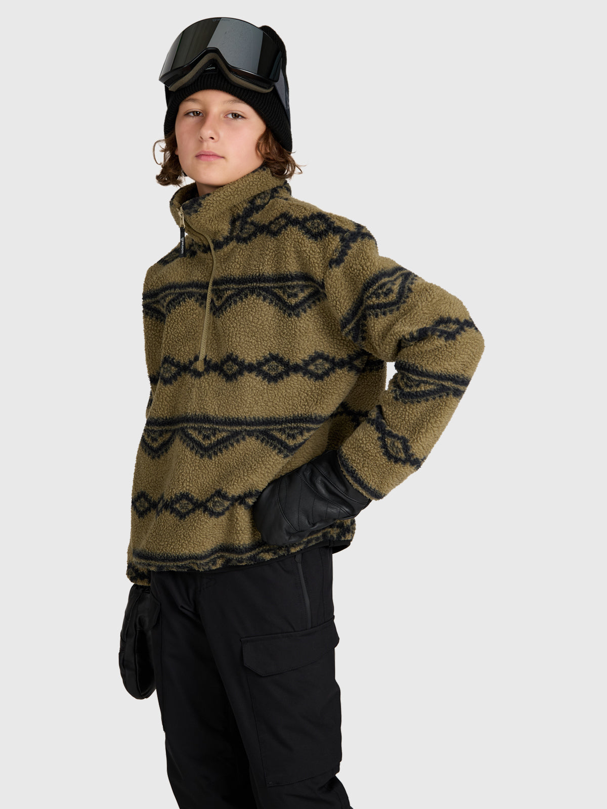 Kennety Boys Urban Fleece | Dusky Green